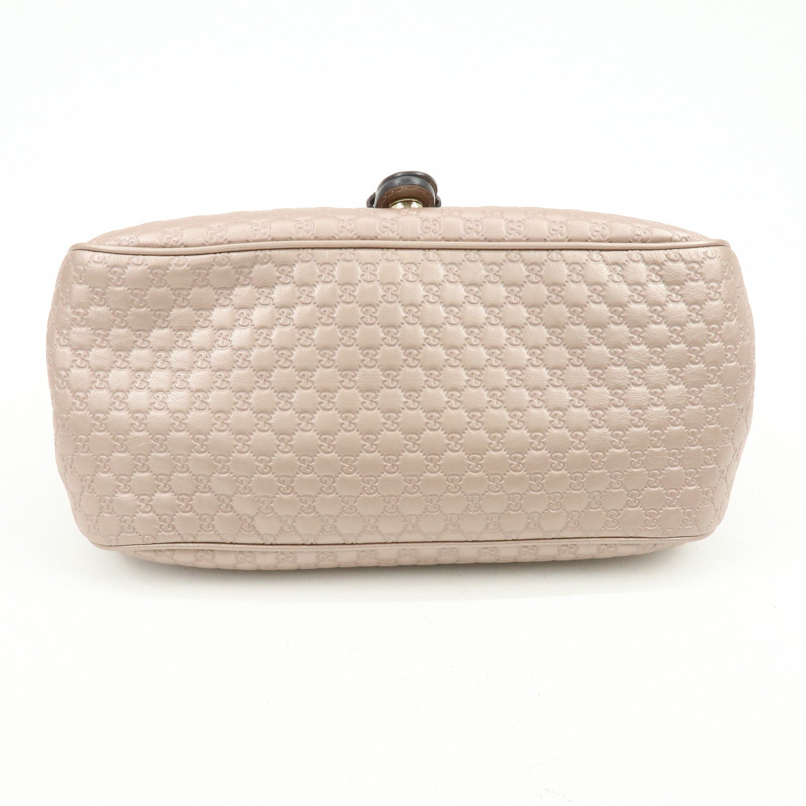 GUCCI Microguccissima Leather Shoulder Bag Metallic Pink 308452