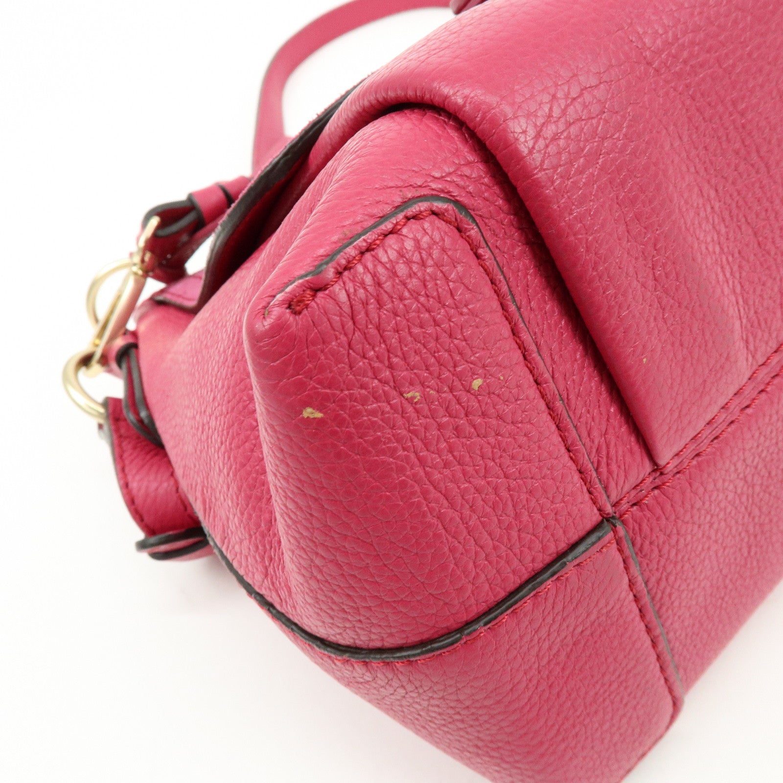 Chloe Joan Suede Leather Shoulder Bag Hand Bag Pink