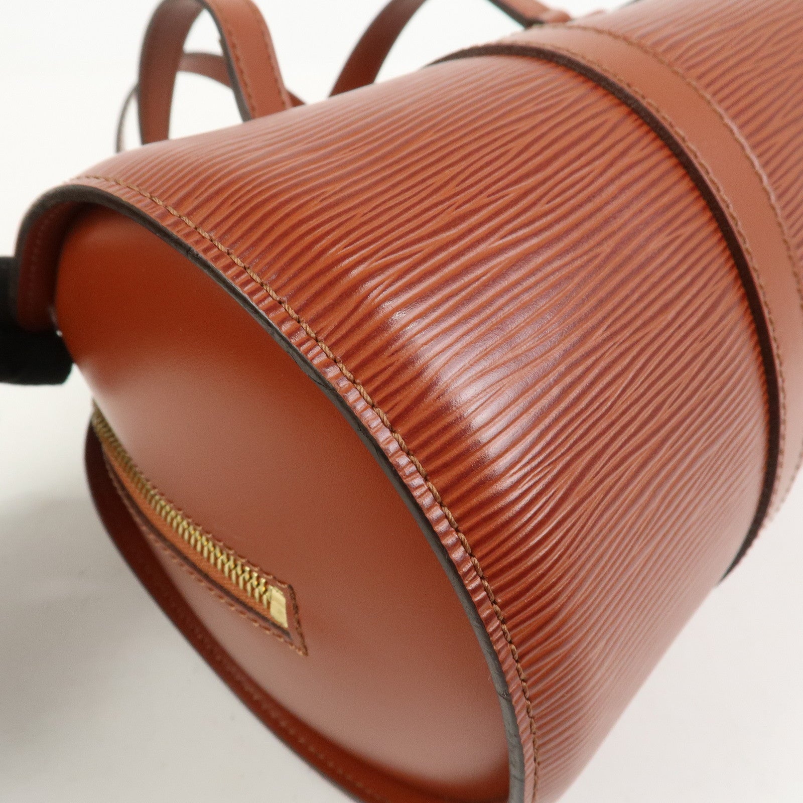 Louis Vuitton Epi Leather Soufflot Hand Bag Kenya Brown M52223