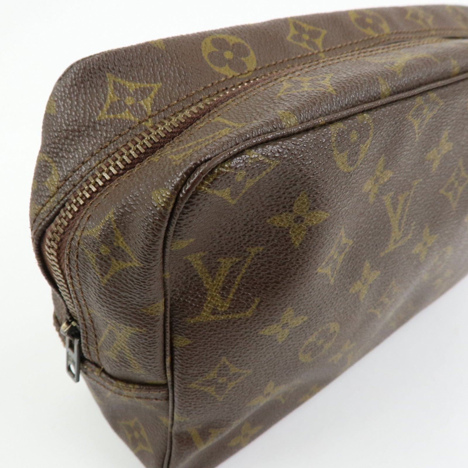 Louis Vuitton Monogram Trousse Toilette 28 Pouch Brown M47522