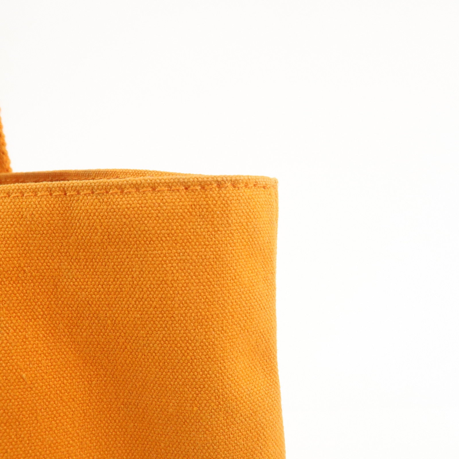 HERMES Fourre Tout Cabas Canvas Hawaii Limited Tote Bag Orange