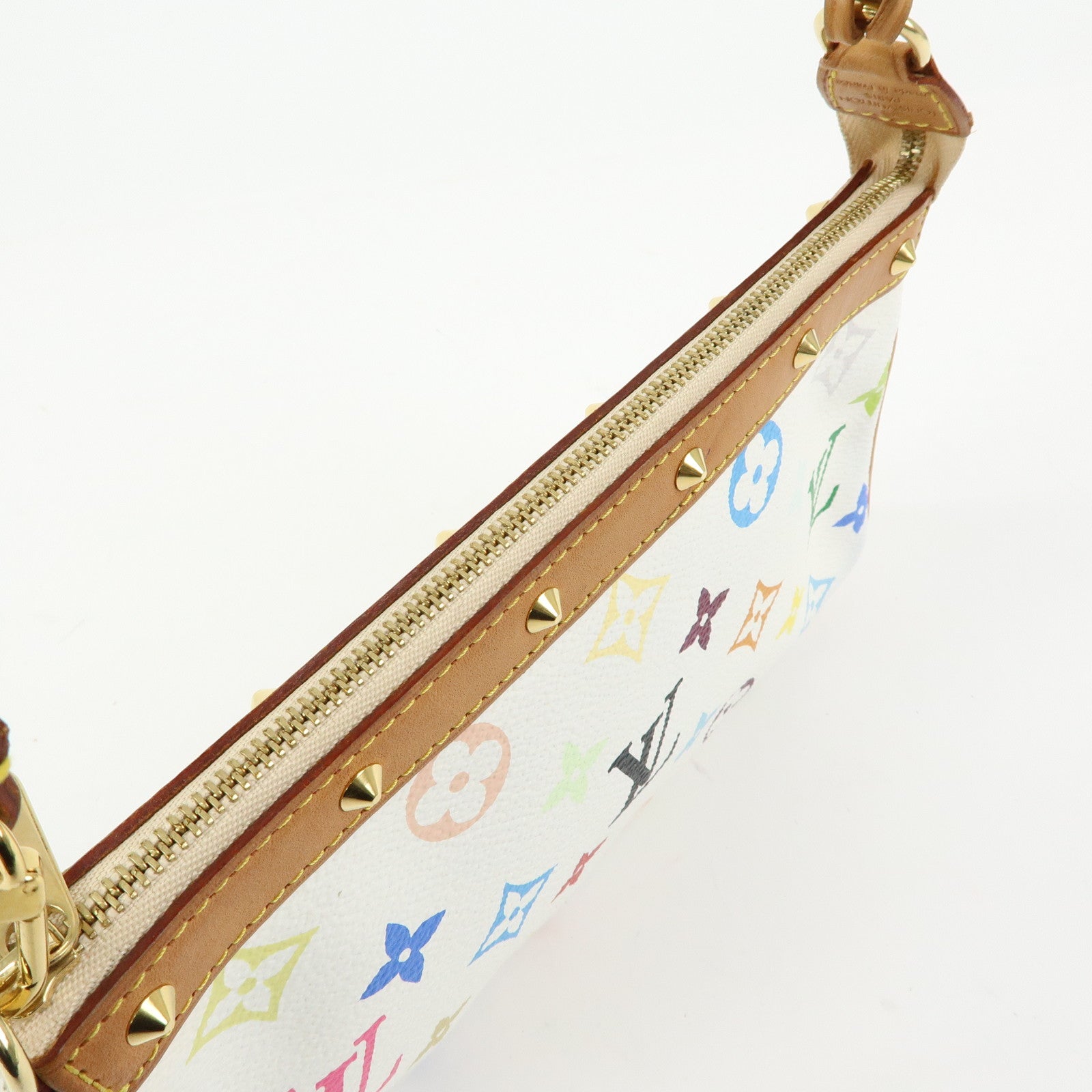 Louis Vuitton Monogram Multicolor Pochette Accessoires Blanc M92649