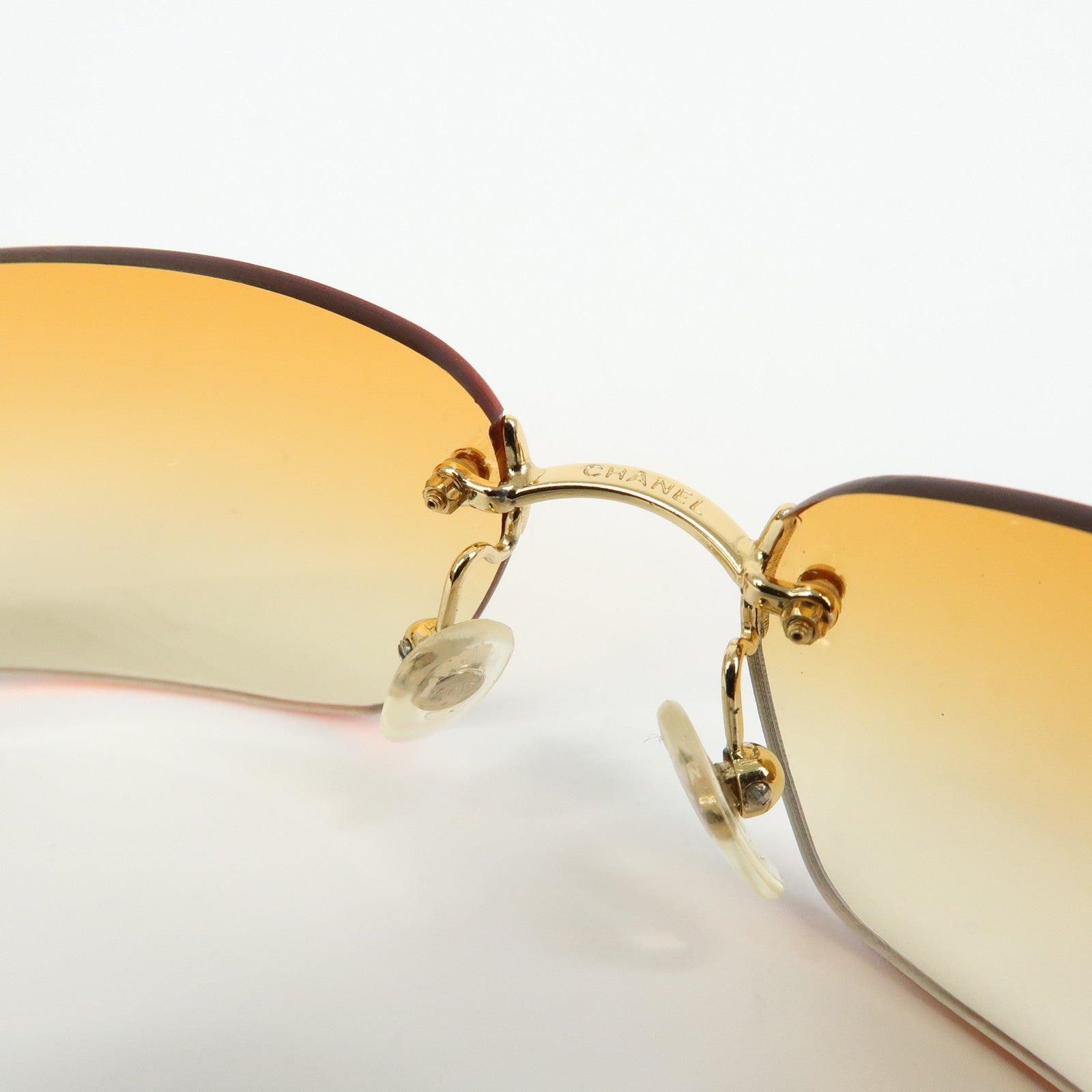 CHANEL COCO Mark Plastic Sunglasses 65笆｢17 c.139/56 4018 Brown