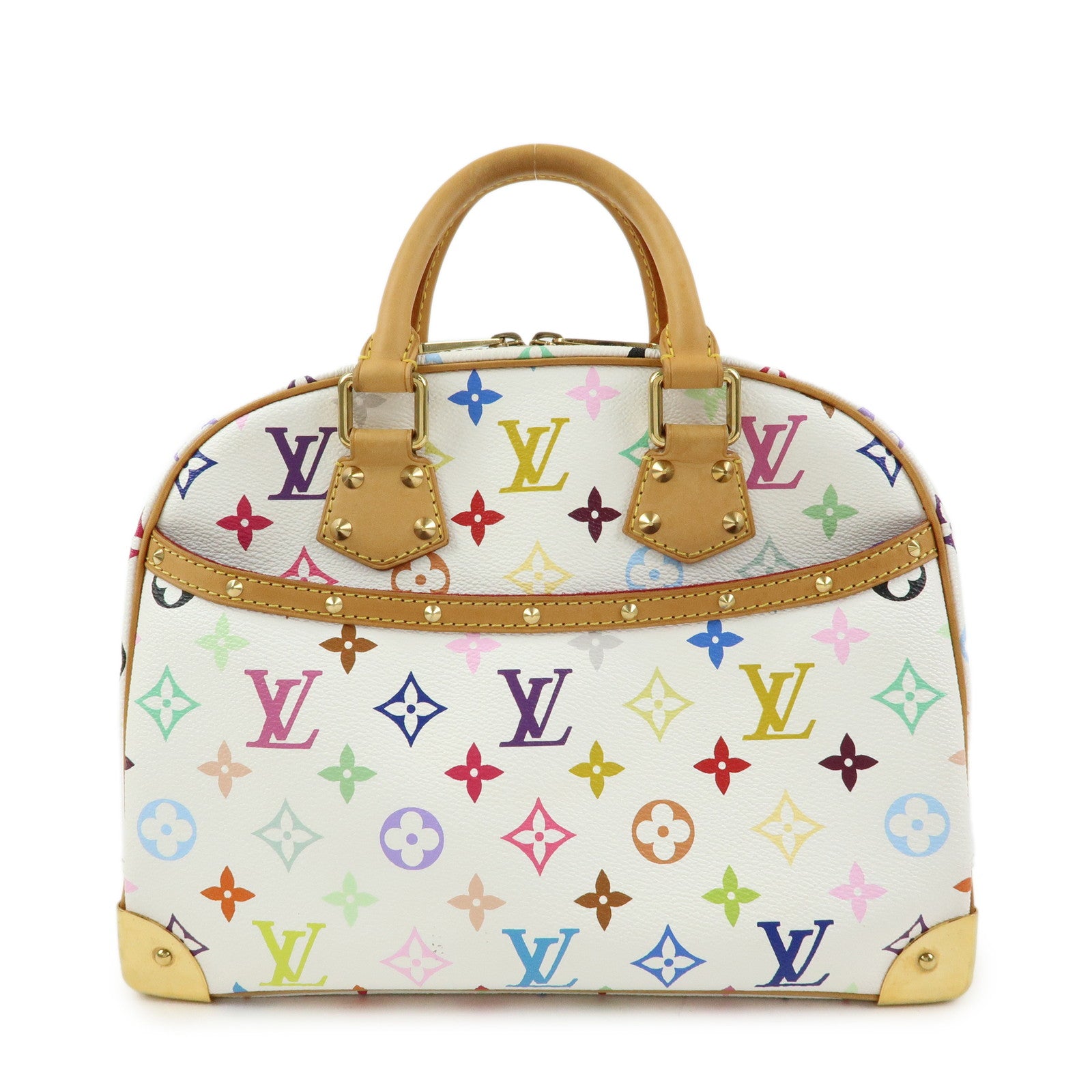 Louis Vuitton Monogram Multicolor Trouville Hand Bag Blanc M92663