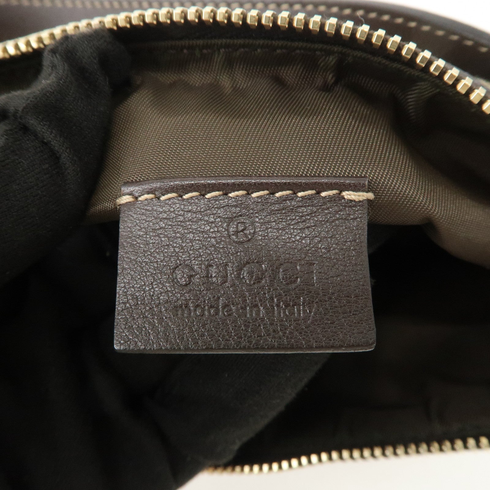 GUCCI Sherry GG Canvas Leather Shoulder Bag Beige Brown 224093 Used