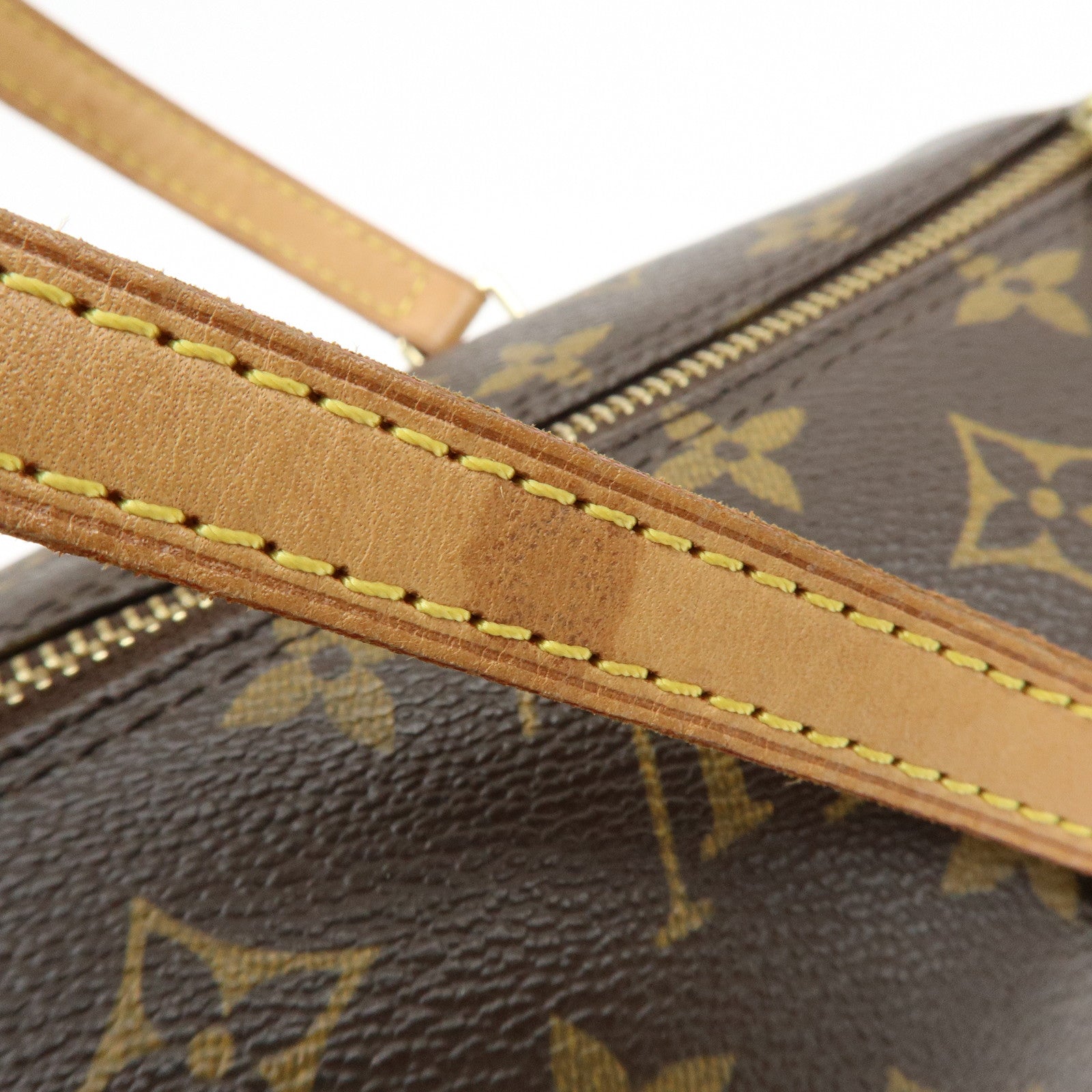 Louis Vuitton Monogram Papillon 30 Hand Bag Brown M51385