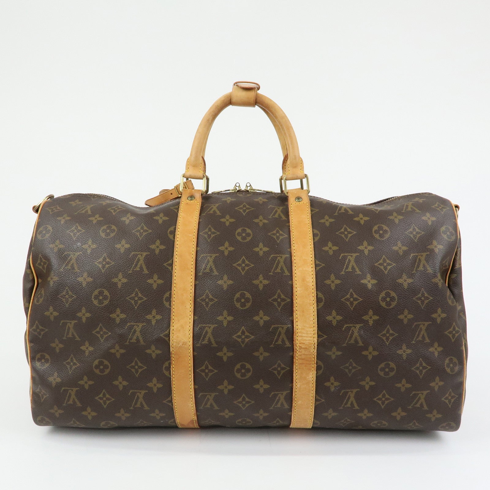 Louis Vuitton Monogram Keep All Bandouliere 50 Boston Bag M41416