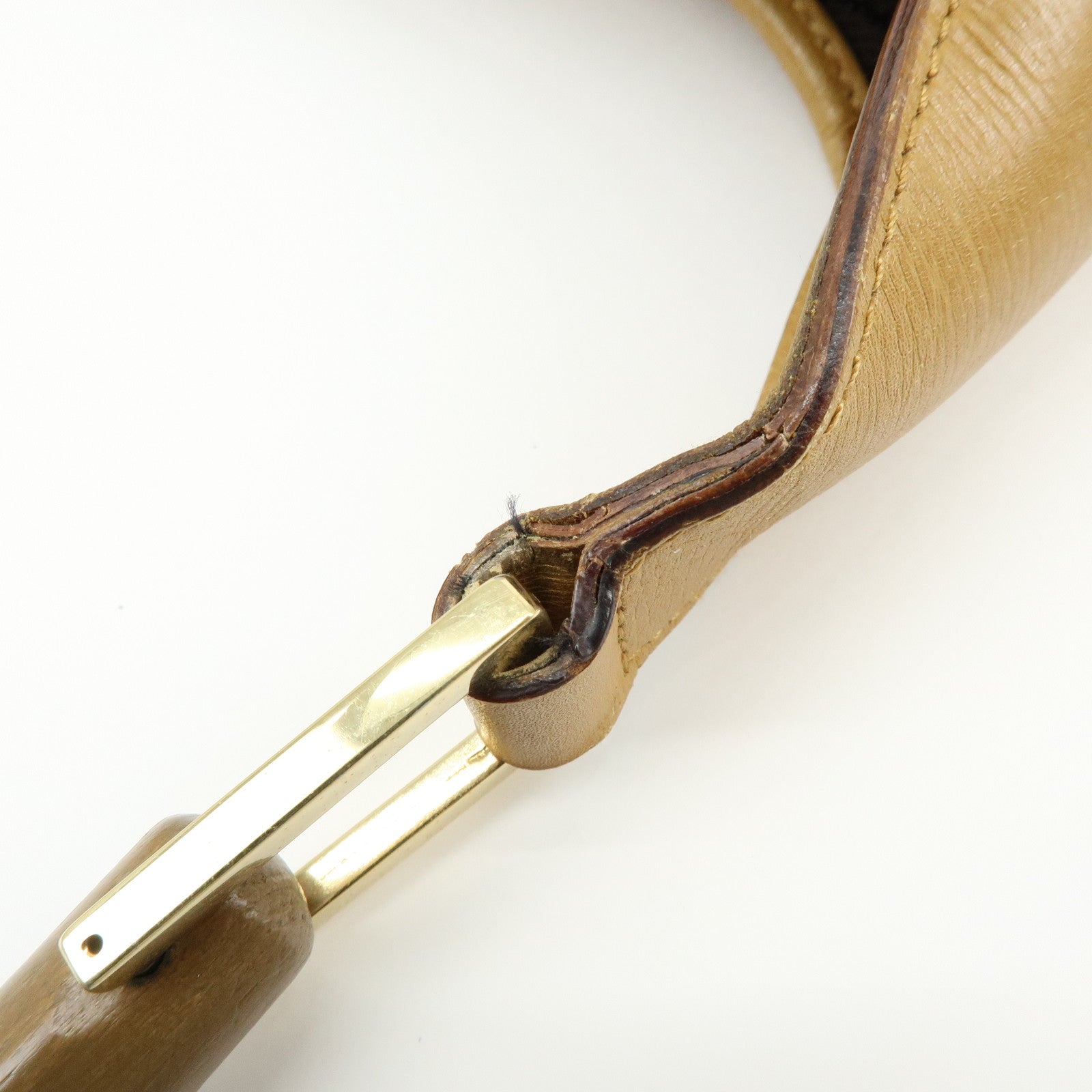 GUCCI Bamboo Jackie Leather Shoulder Hand Bag Brown 001.4060.002058
