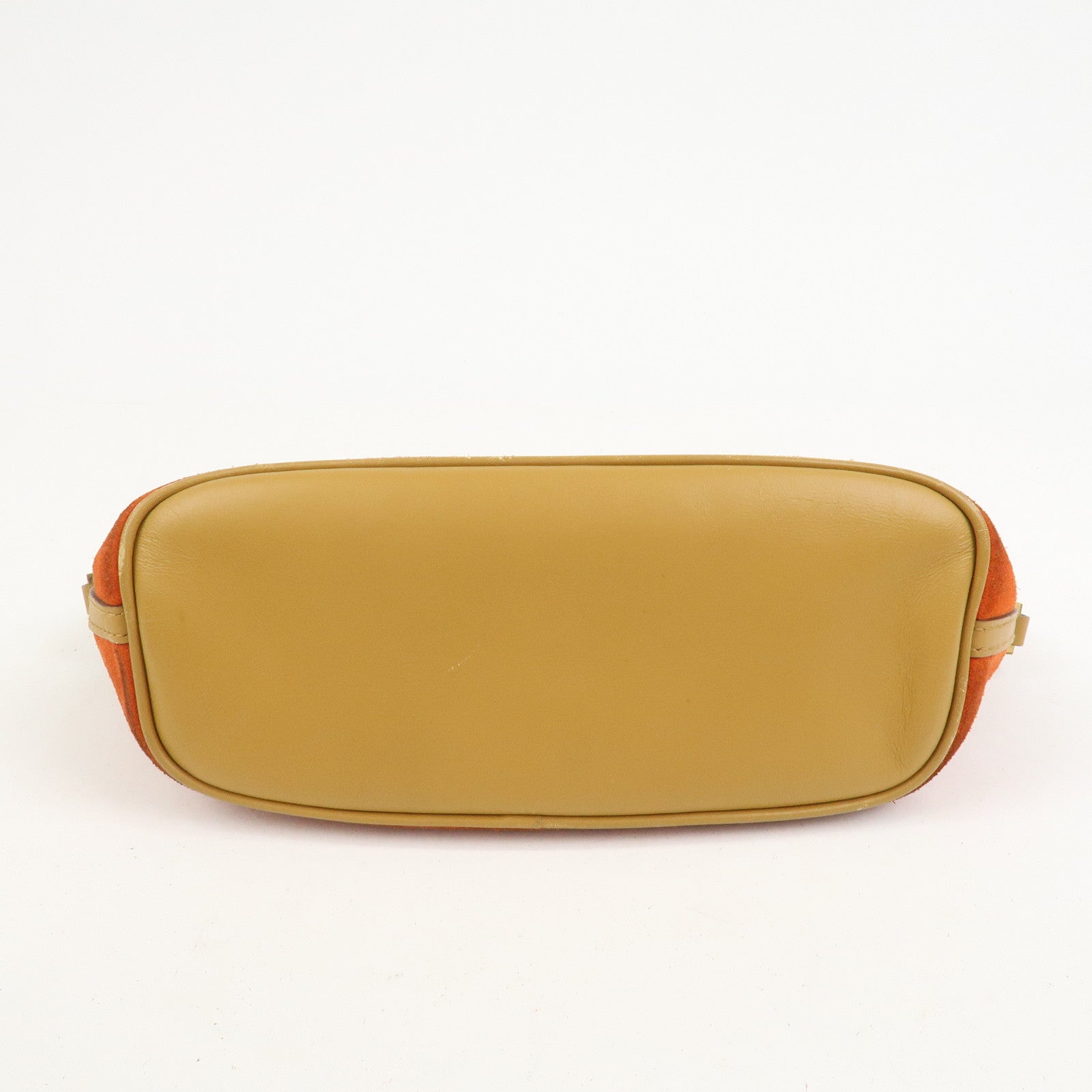 GUCCI Boat Bag Suede Leather Accessory Pouch Hand Bag 039.1103