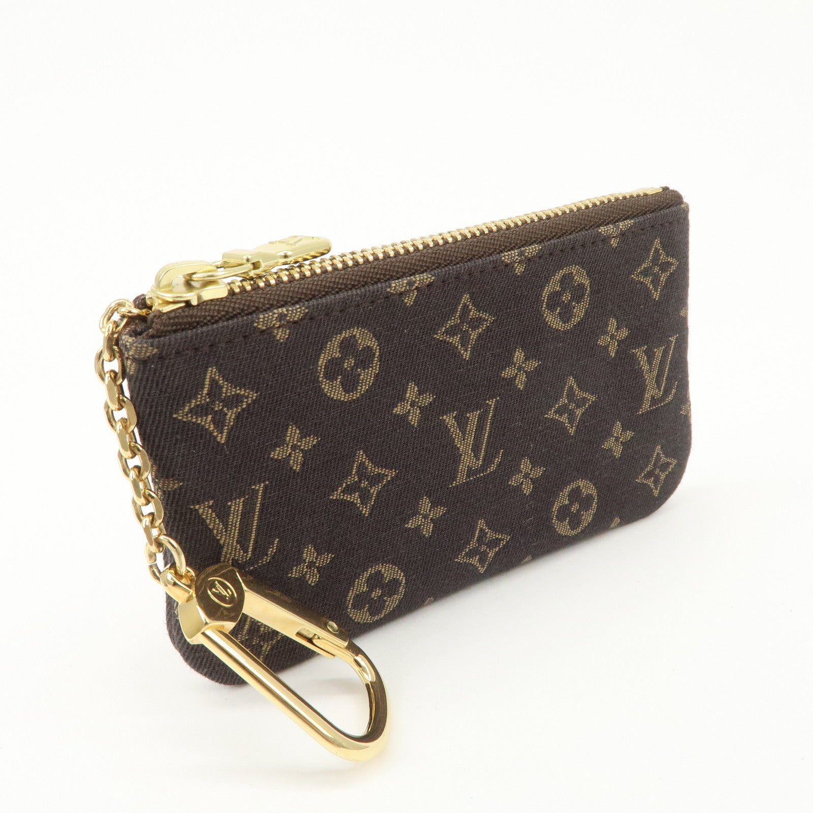 Louis Vuitton Monogram Mini Lin Pochette Cles Coin Case M95230