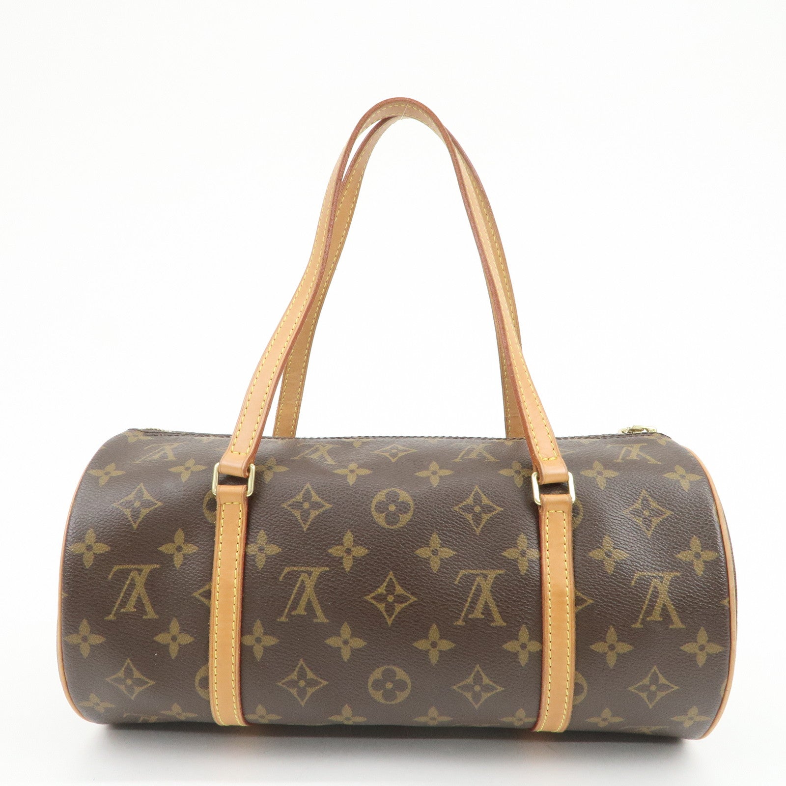 Louis Vuitton Monogram Papillon 30 Hand Bag Brown M51385