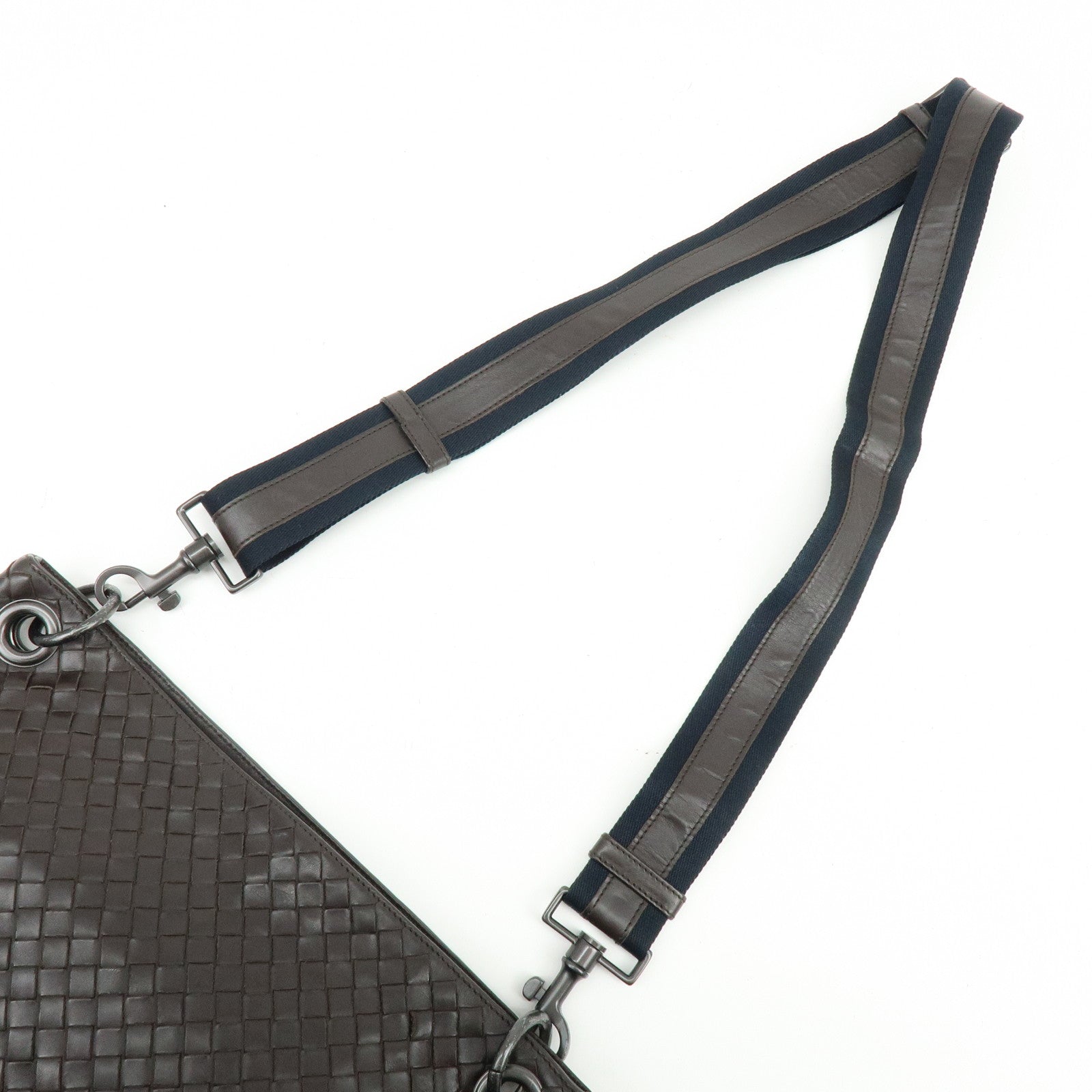 BOTTEGA VENETA Intrecciato Leather Shoulder Bag Brown 161623