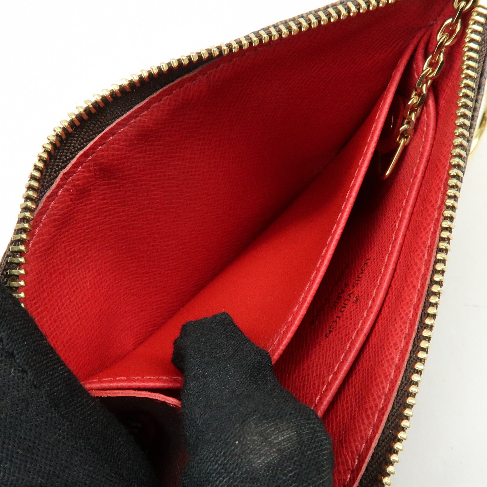 Louis Vuitton Damier T&B Pochette Cles Complice Coin Case N61742