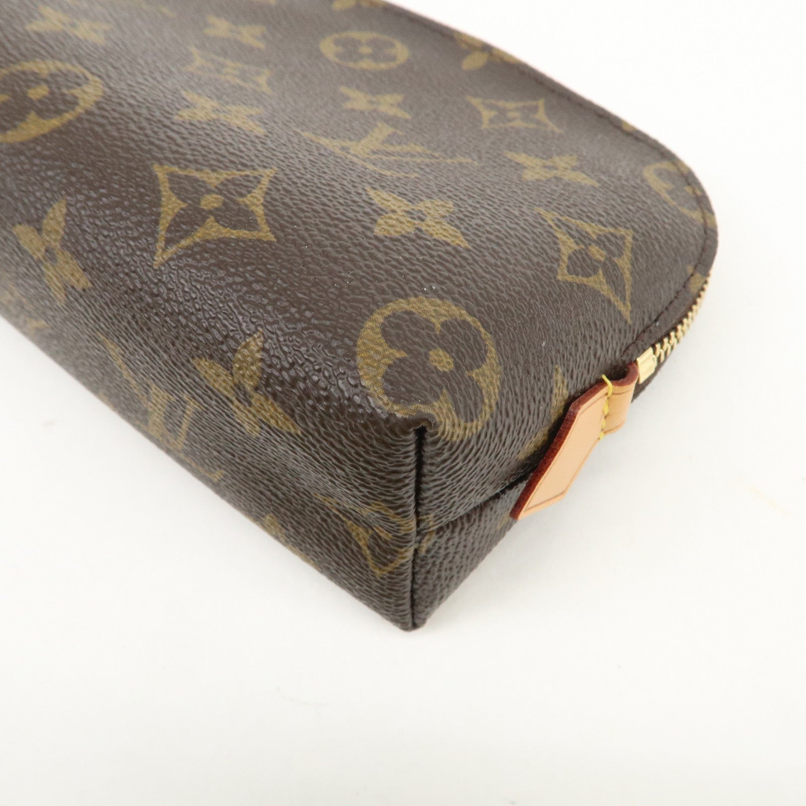 Louis Vuitton Monogram Pochette Cosmetic Pouch Brown M47515