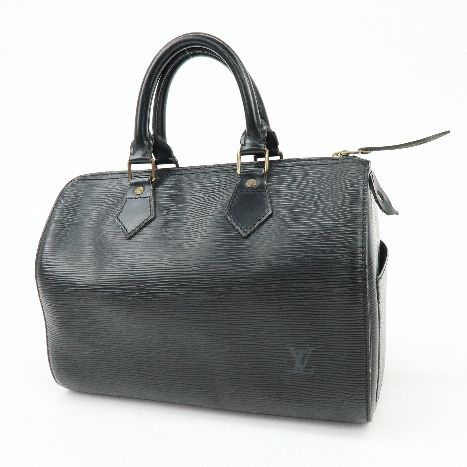 Louis Vuitton Epi Speedy 25 Boston Bag Hand Bag Noir Black M43012