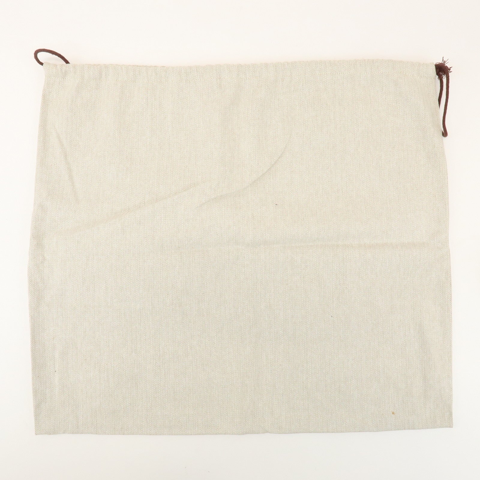HERMES Set of 7 Drawstring Style Dust Bag Storage Bag Beige
