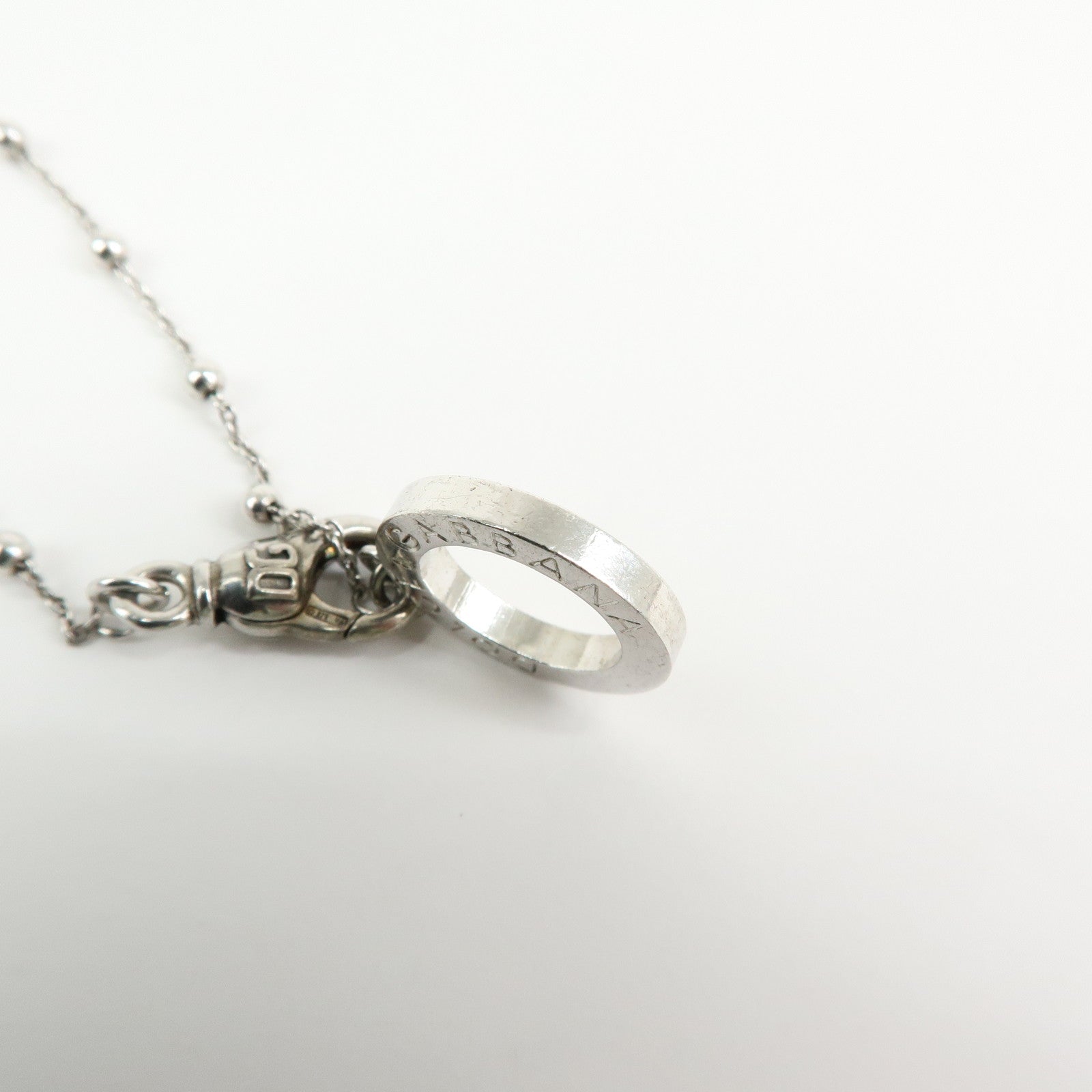Dolce & Gabbana Sterling Pendant Necklace SV925 Silver