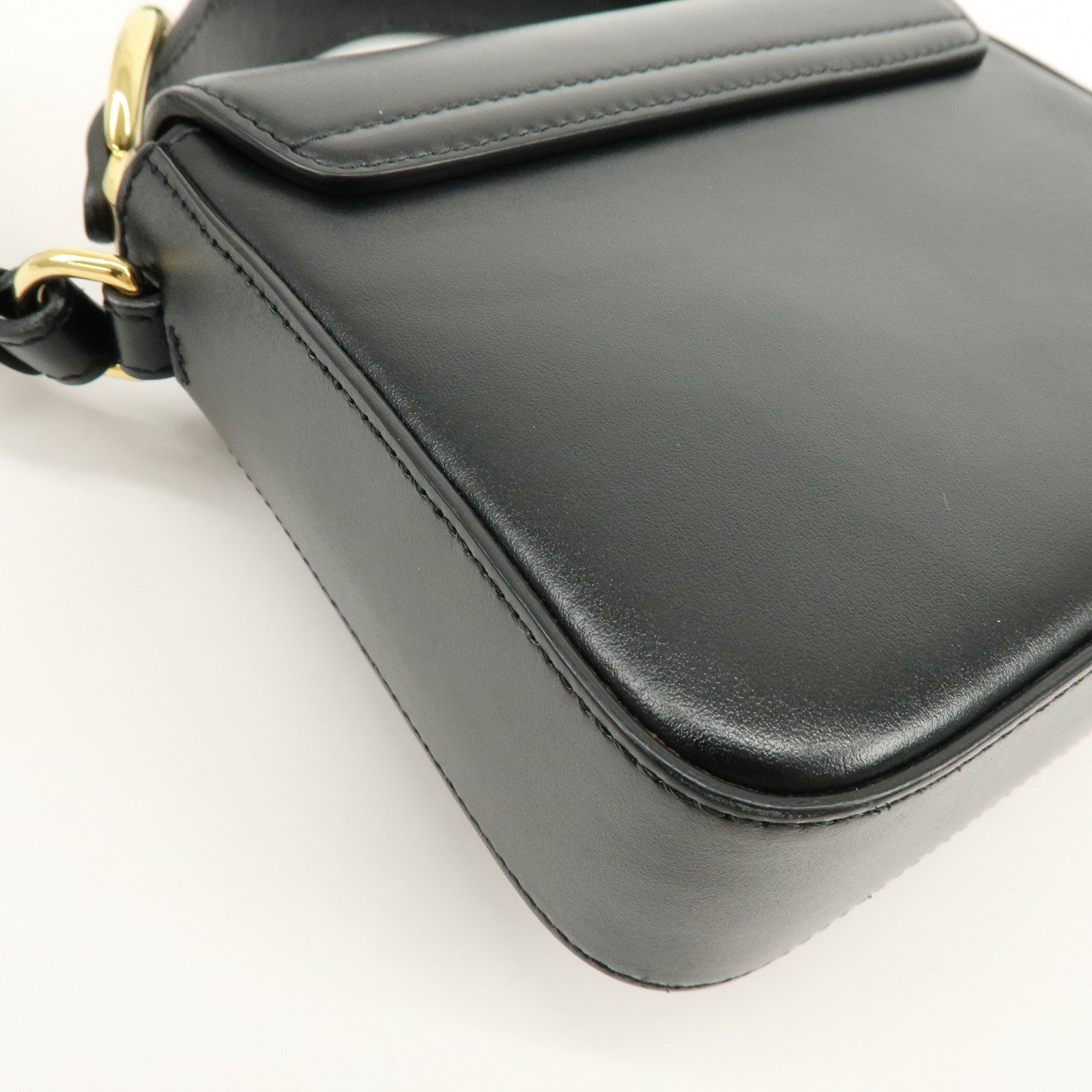 Chloe See By Chloe Leather 2Way Bag Shoulder Bag Hand Bag Black