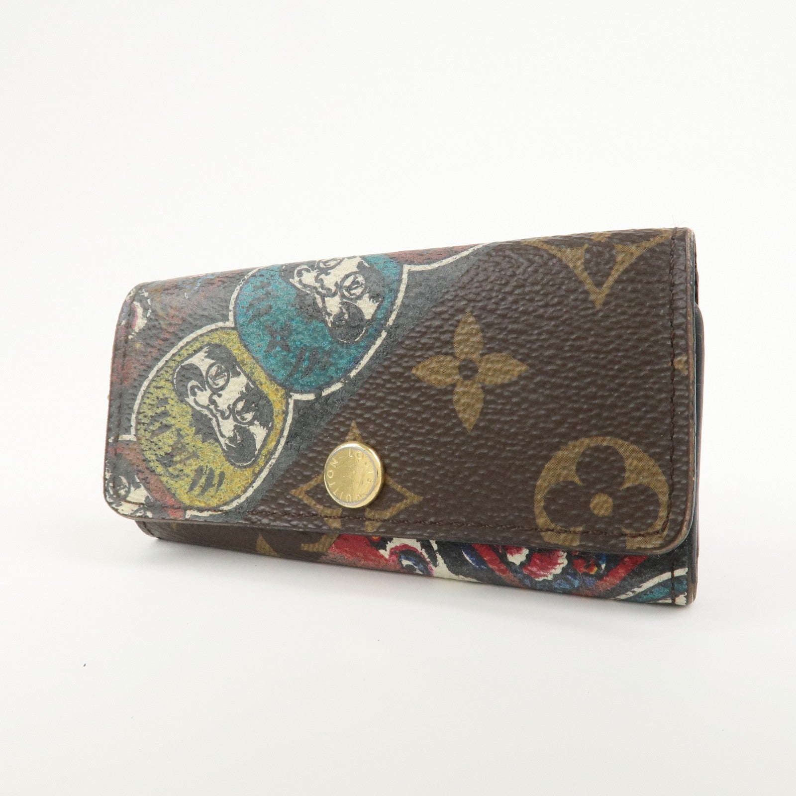Louis Vuitton Monogram Kansai Yamamoto Multicles 4 Key Case Brown