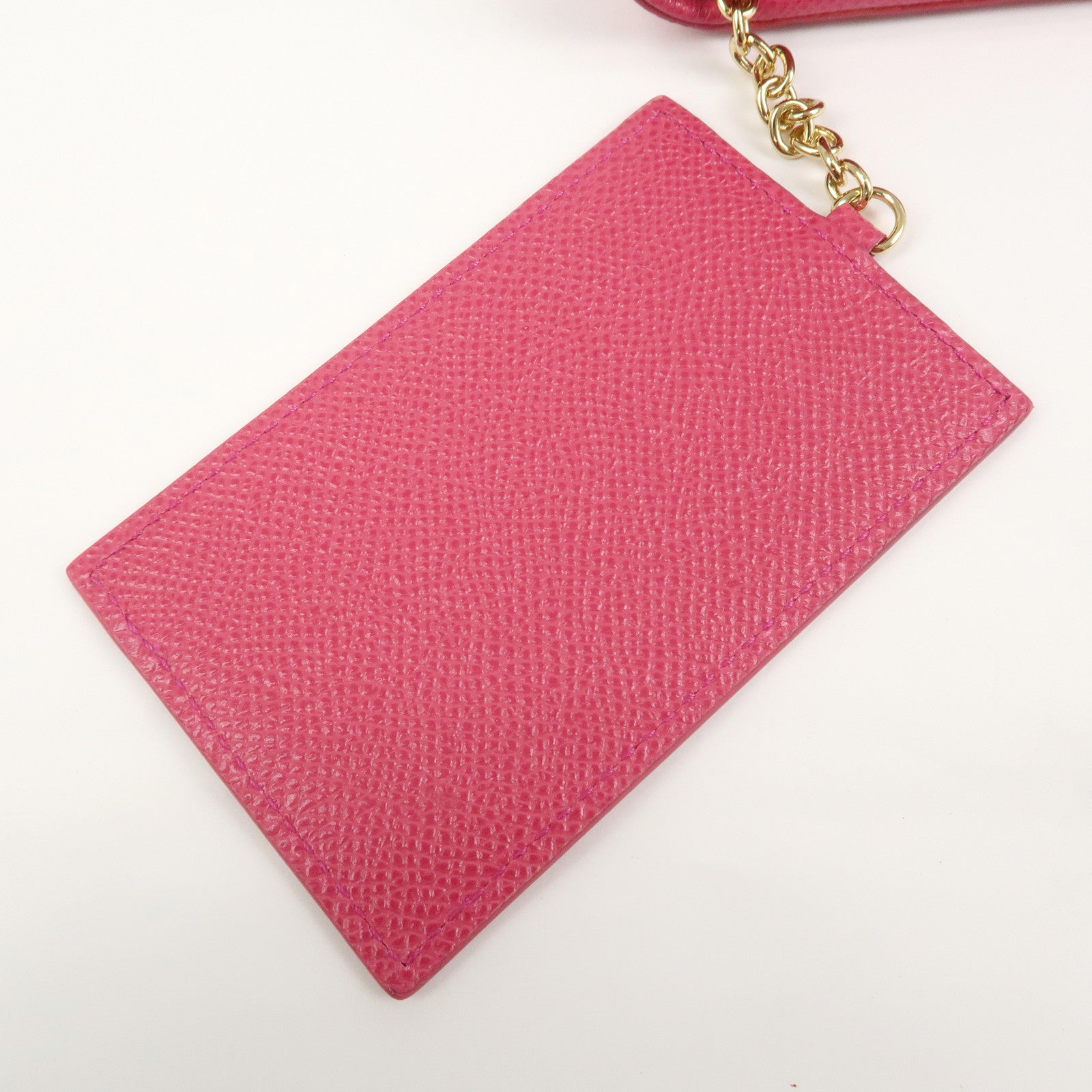 Ferragamo Vara Ribbon Logo Leather Long Wallet Pink