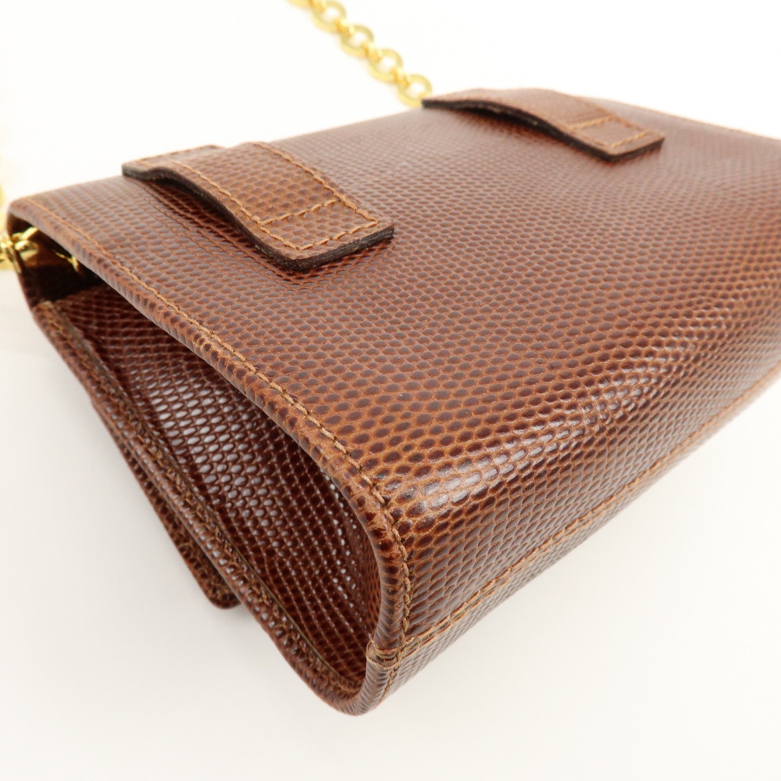 Ferragamo Vara Ribbon Embossed Leather 3Way Shoulder Waist Bag