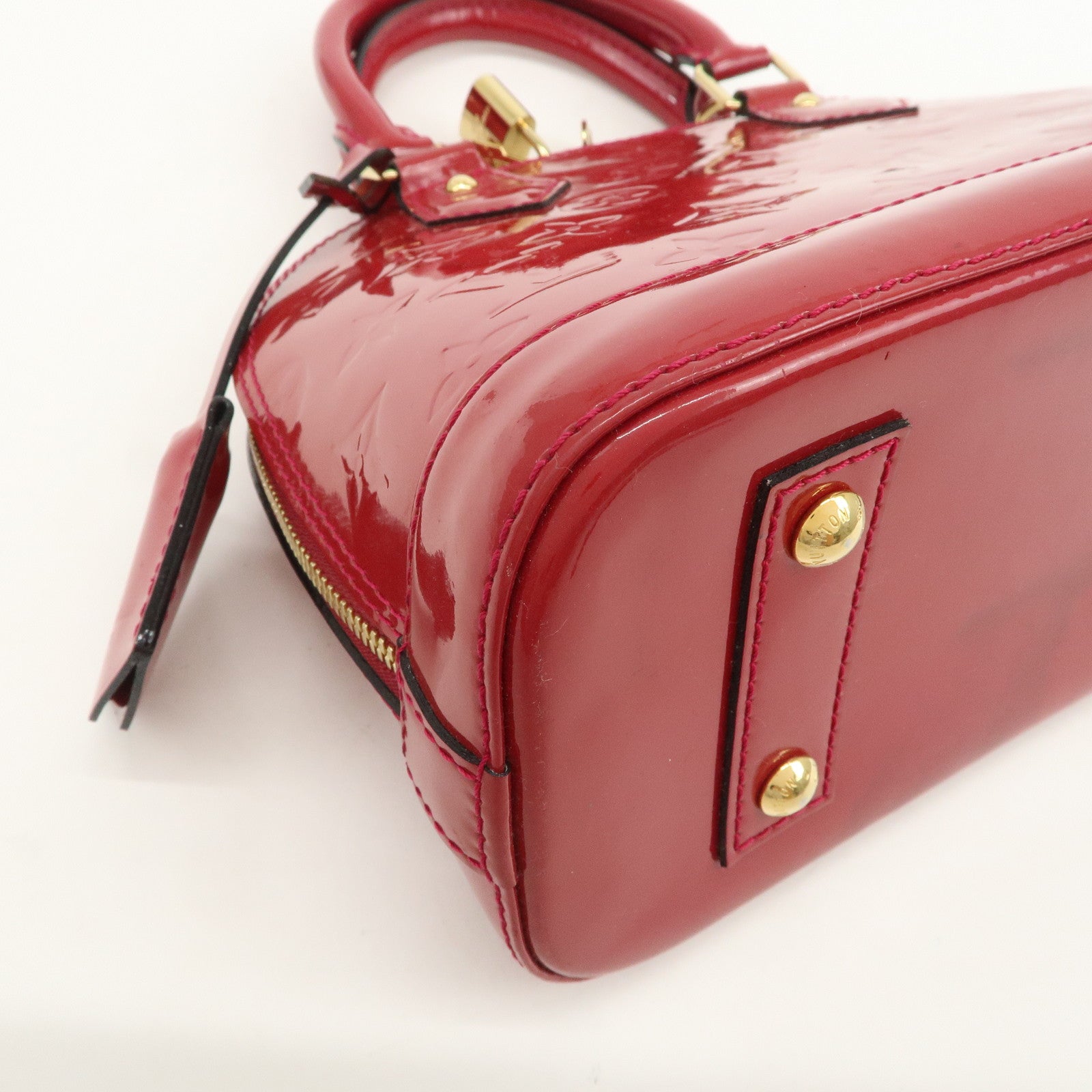 Louis Vuitton Monogram Vernis Alma BB 2Way Bag Rose Indien M91771