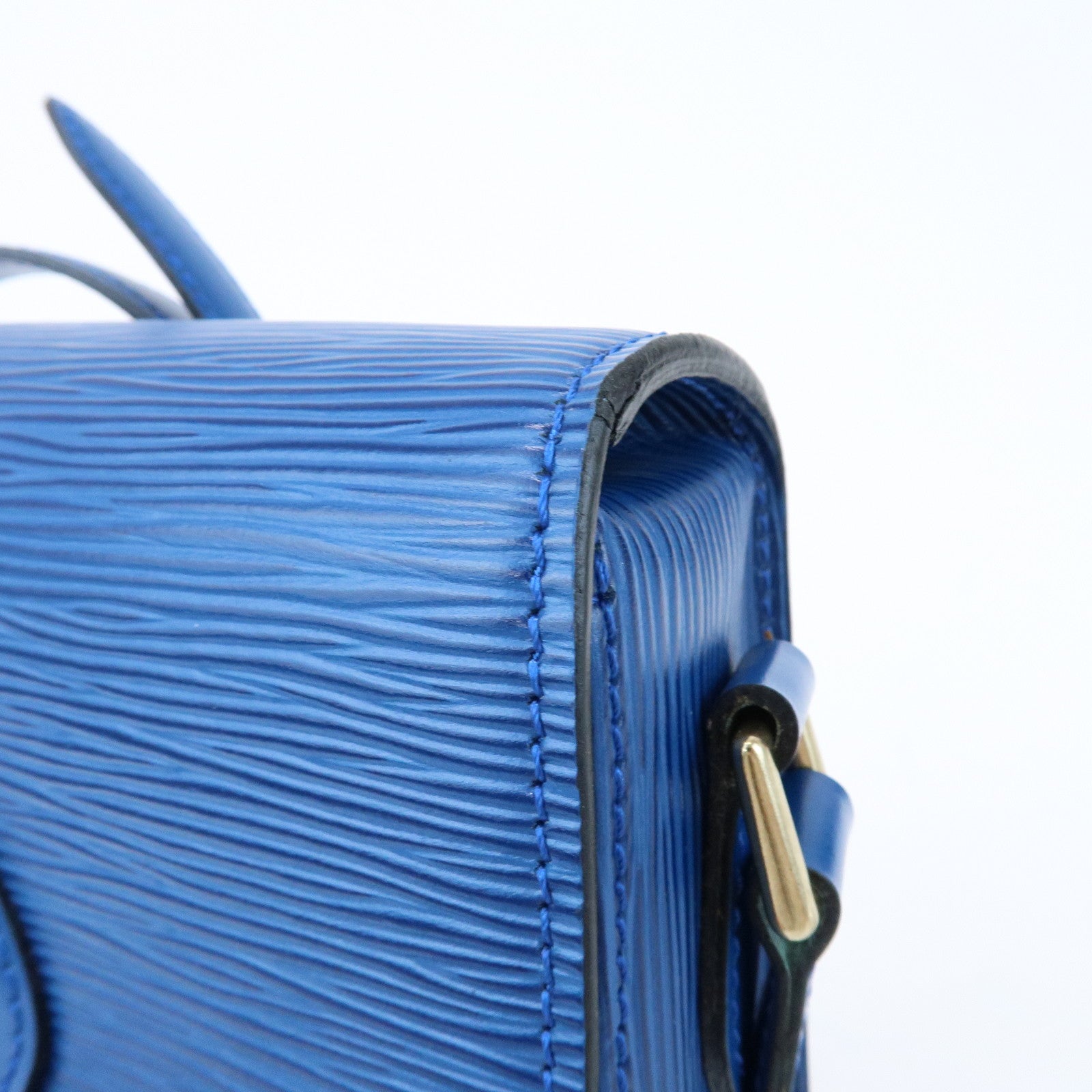 Louis Vuitton Epi Mini Saint Cloud Shoulder Bag Toledo Blue M52215