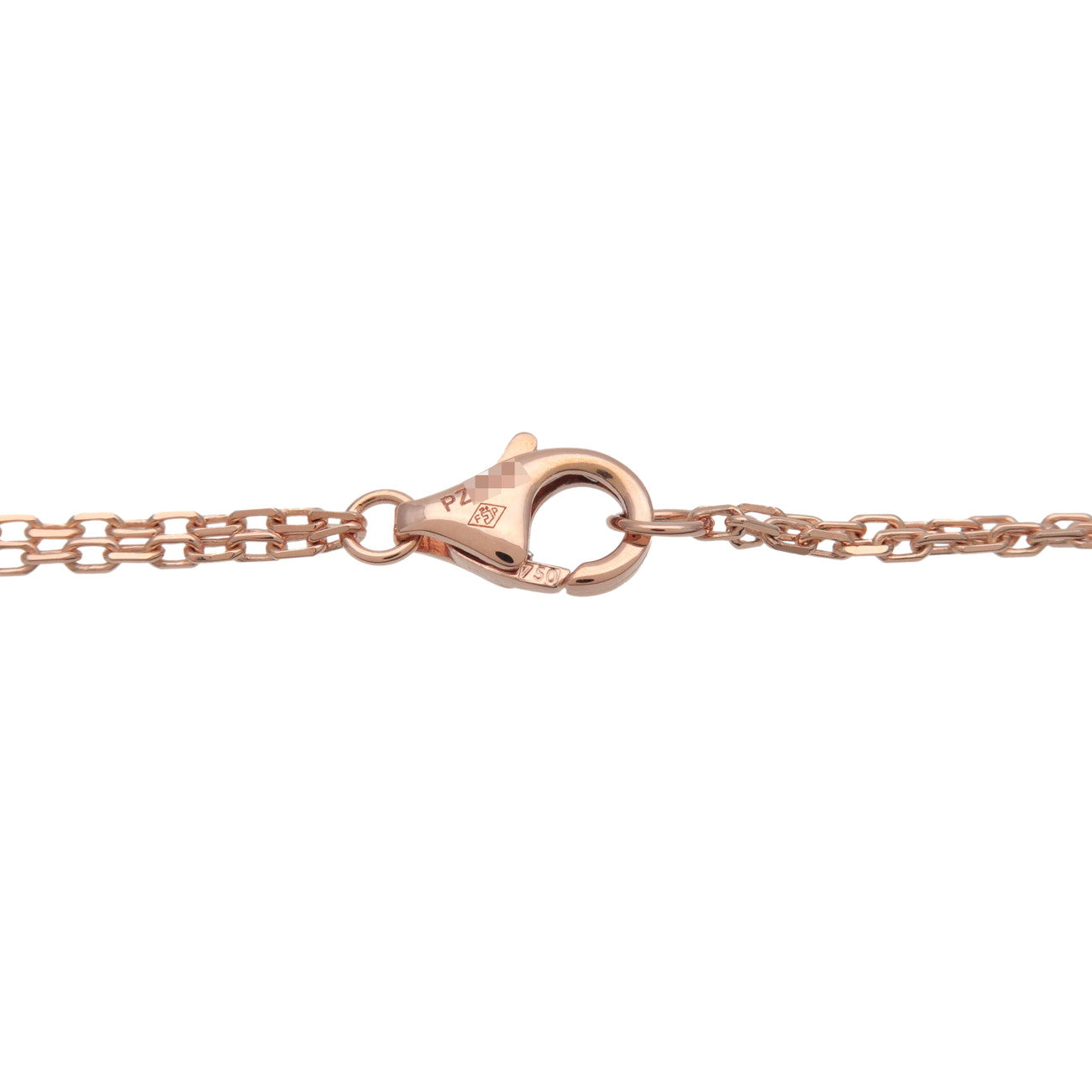 Cartie Love Circle 1P Daimond Pink Sapphire Necklace 750PG B7218300