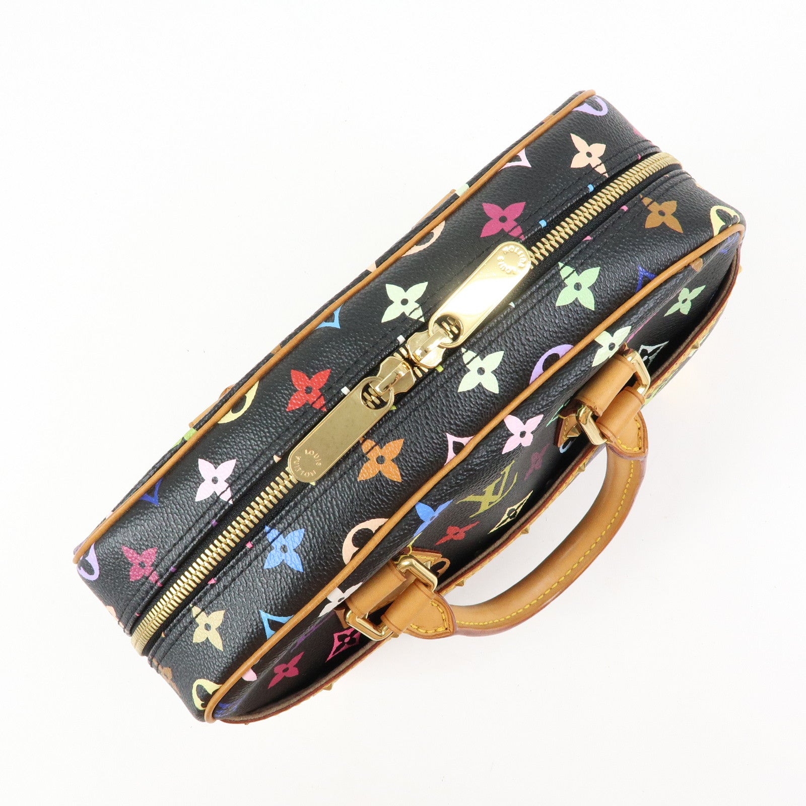 Louis Vuitton Monogram Trouville Multicolor Hand Bag Noir M92662