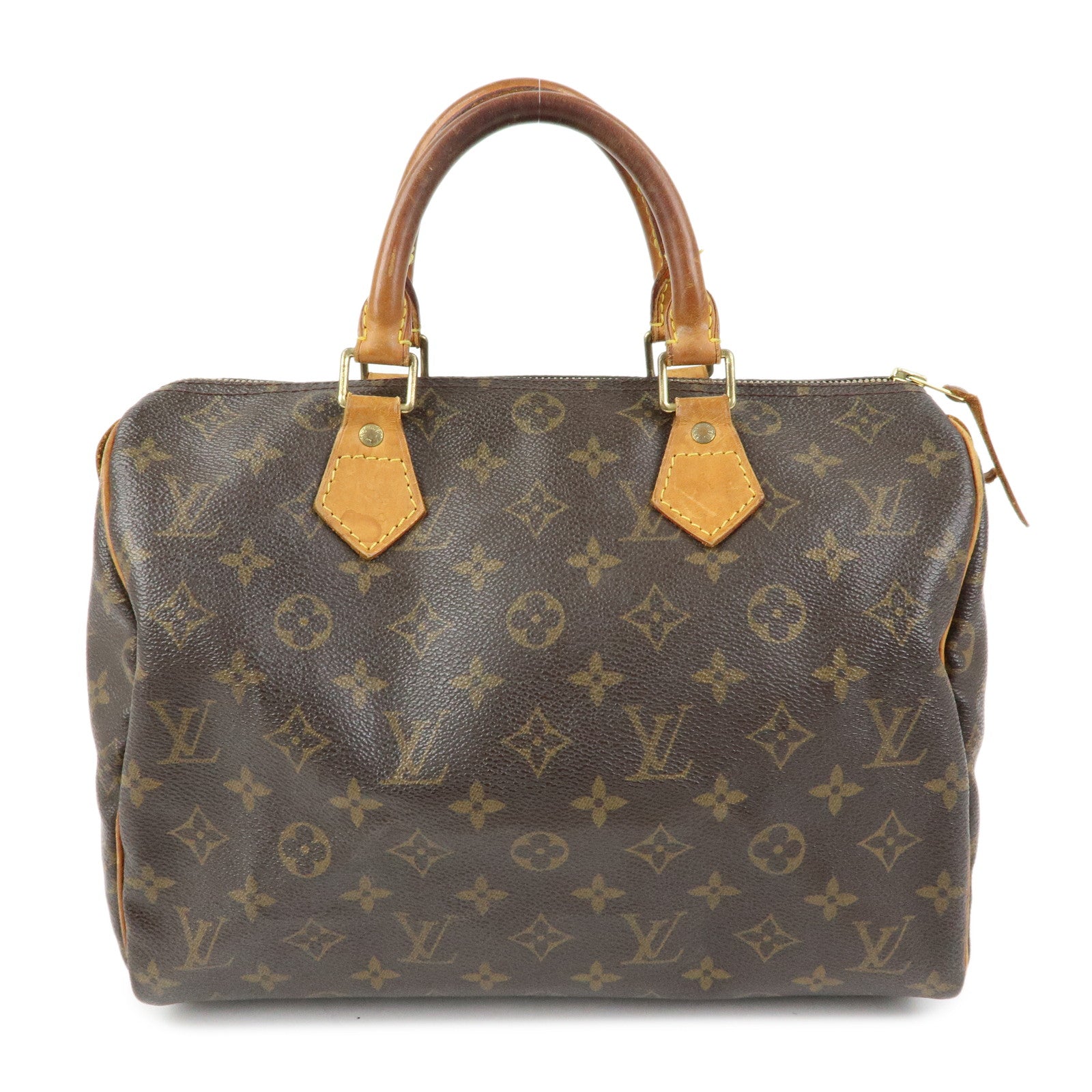 Louis Vuitton Monogram Speedy 30 Boston Bag Hand Bag Brown M41526