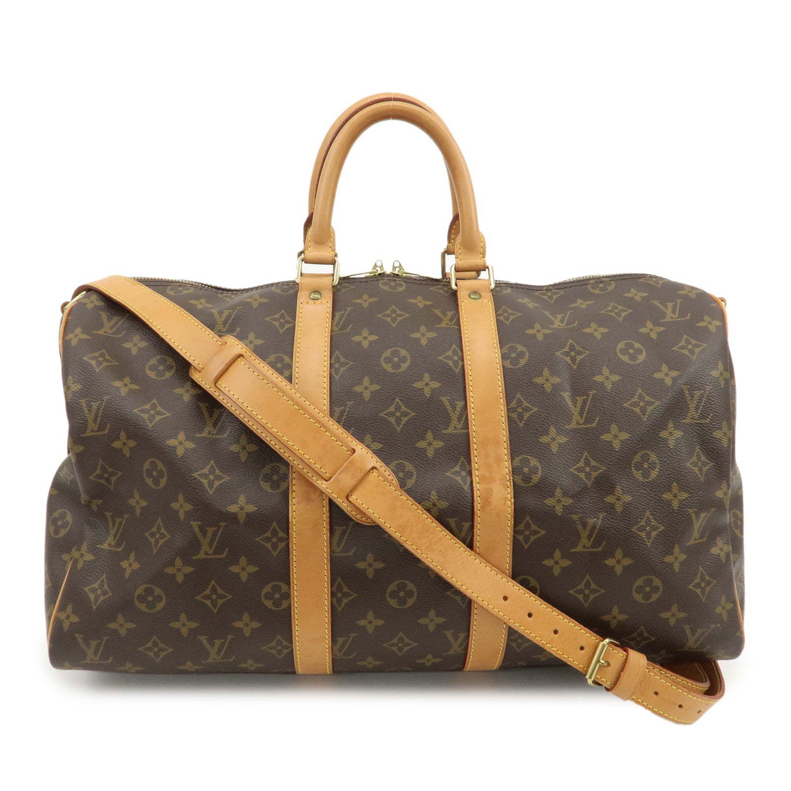 Louis Vuitton Monogram Keep All 45 Bandouliere Boston Bag M41418