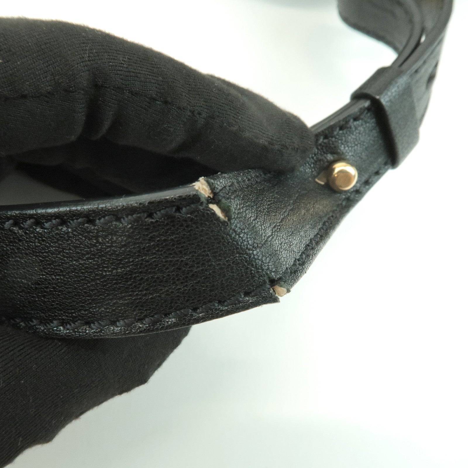 Chloe Angie Leather 2Way Tote Bag Hand Bag Shoulder Bag Black Used