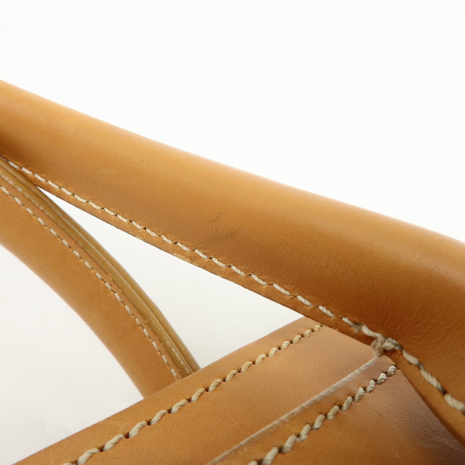 TOD'S Logo Leather 2Way Bag Tote Bag Shoulder Bag Camel