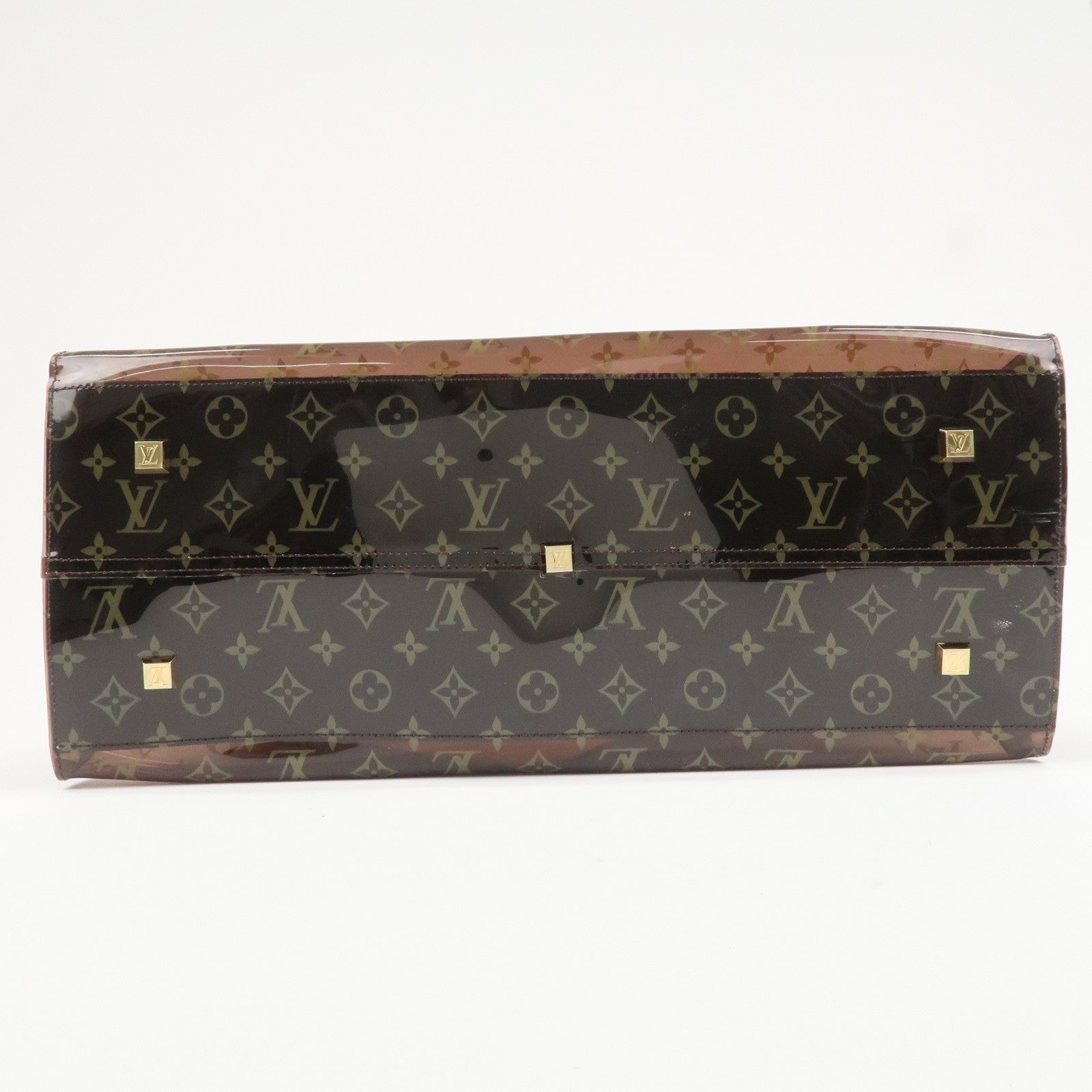 Louis Vuitton Monogram Cabas Cruise Vinyl Tote Bag Brown M50500