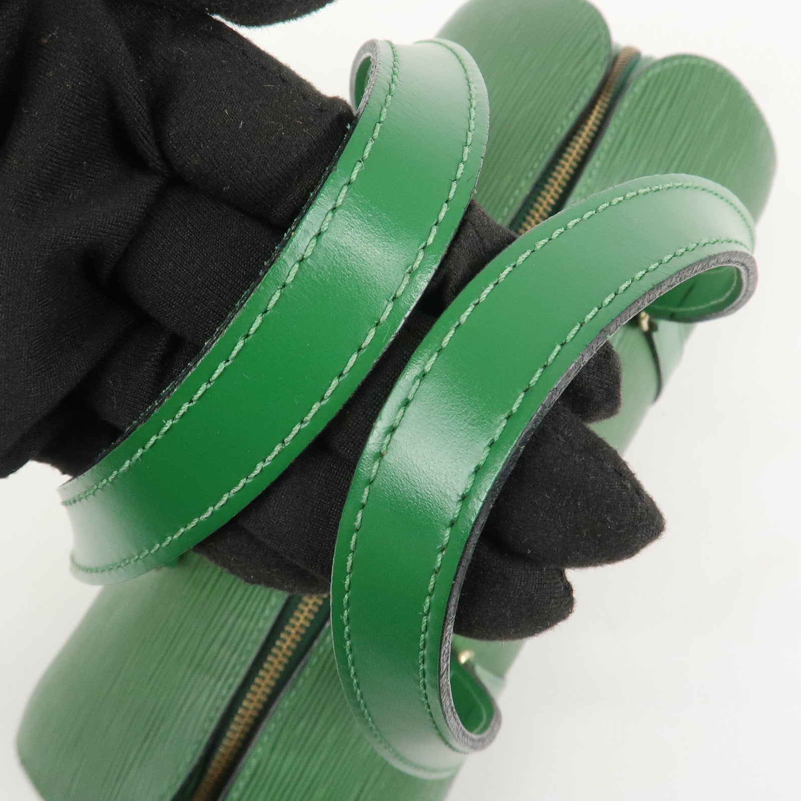 Louis Vuitton Epi Leather Soufflot Hand Bag Borneo Green M52224
