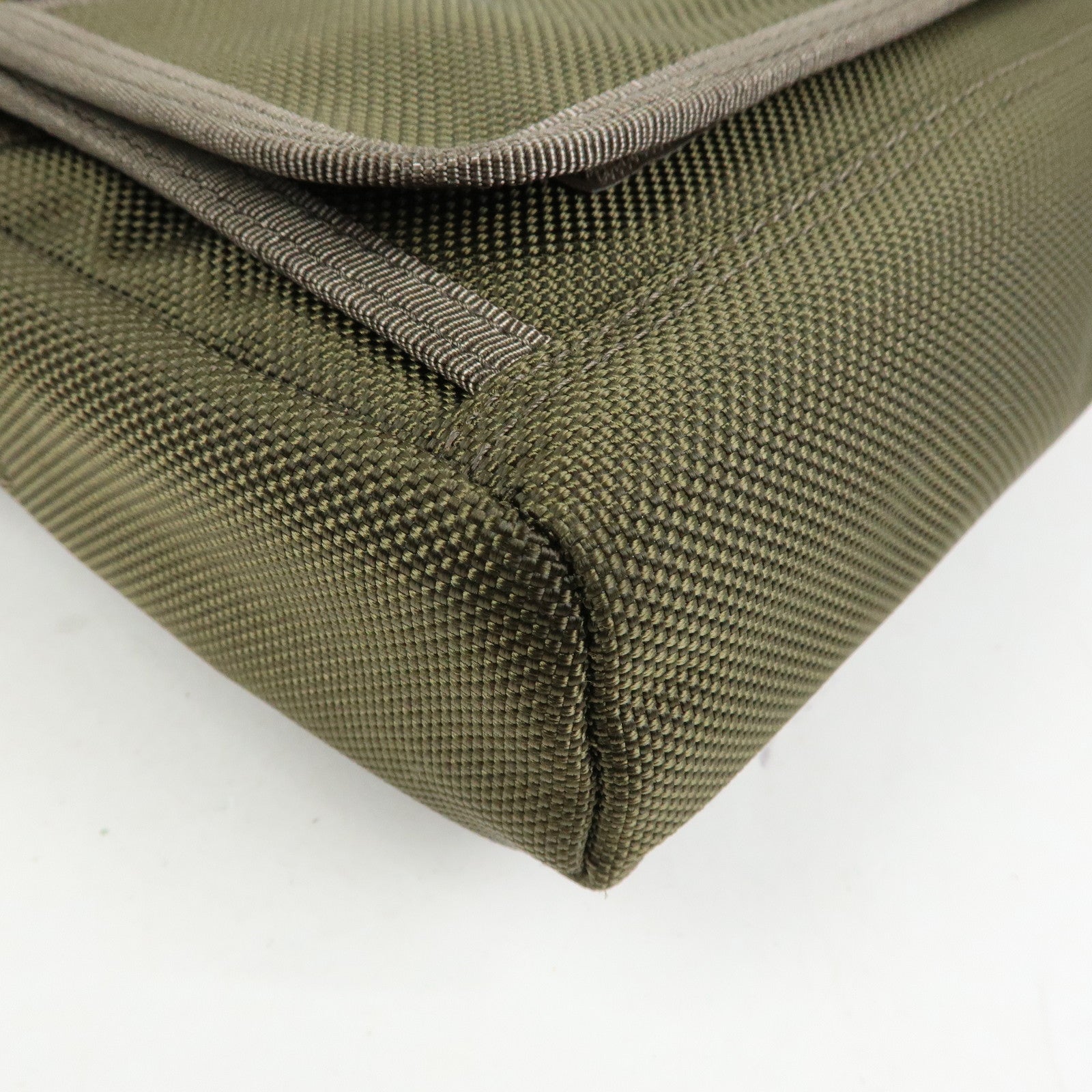 PORTER INTERNATIONAL Nylon Leather Shoulder Bag Crossbody Bag Khaki