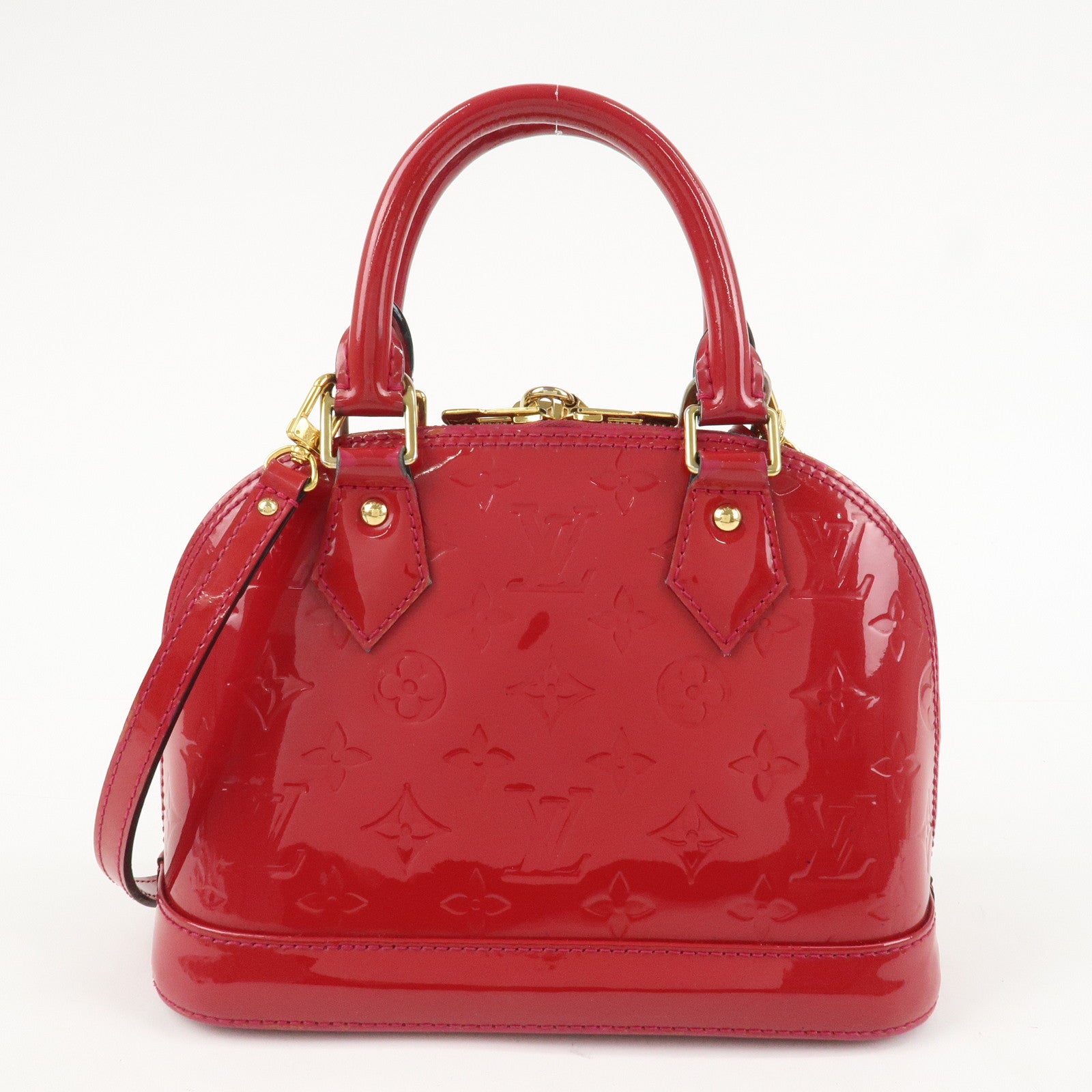 Louis Vuitton Monogram Vernis Alma BB 2Way Bag Rose Indien M91771