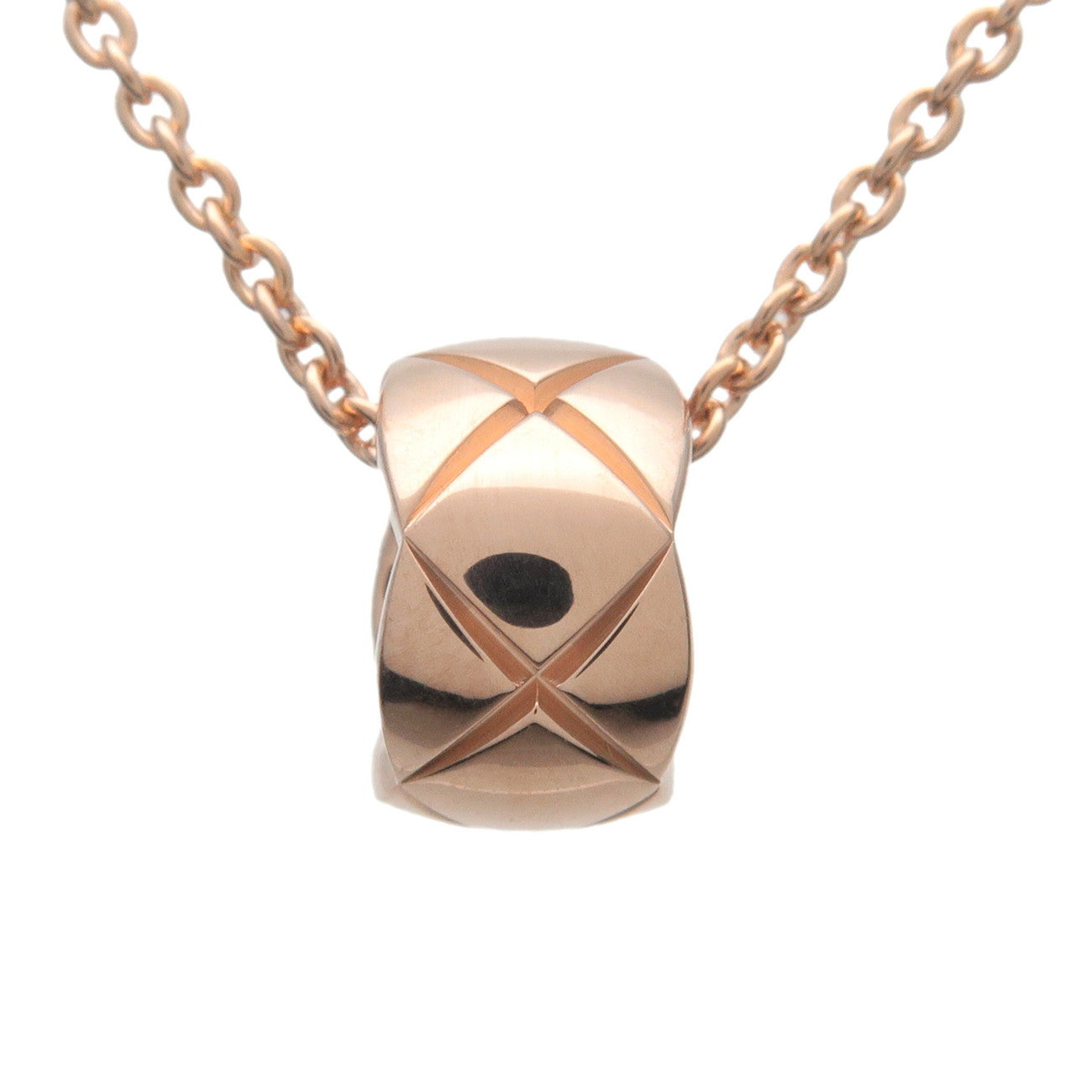 CHANEL COCO Crush Necklace K18PG 750PG Rose Gold J12306