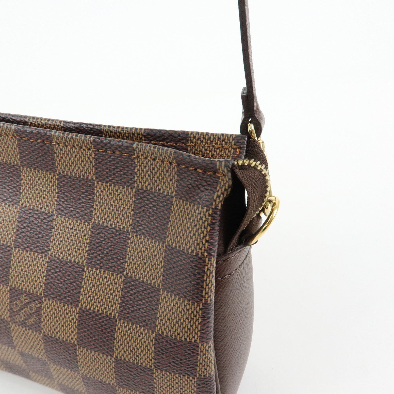 Louis Vuitton Damier Trousse Makeup Accessory Pouch Brown N51982