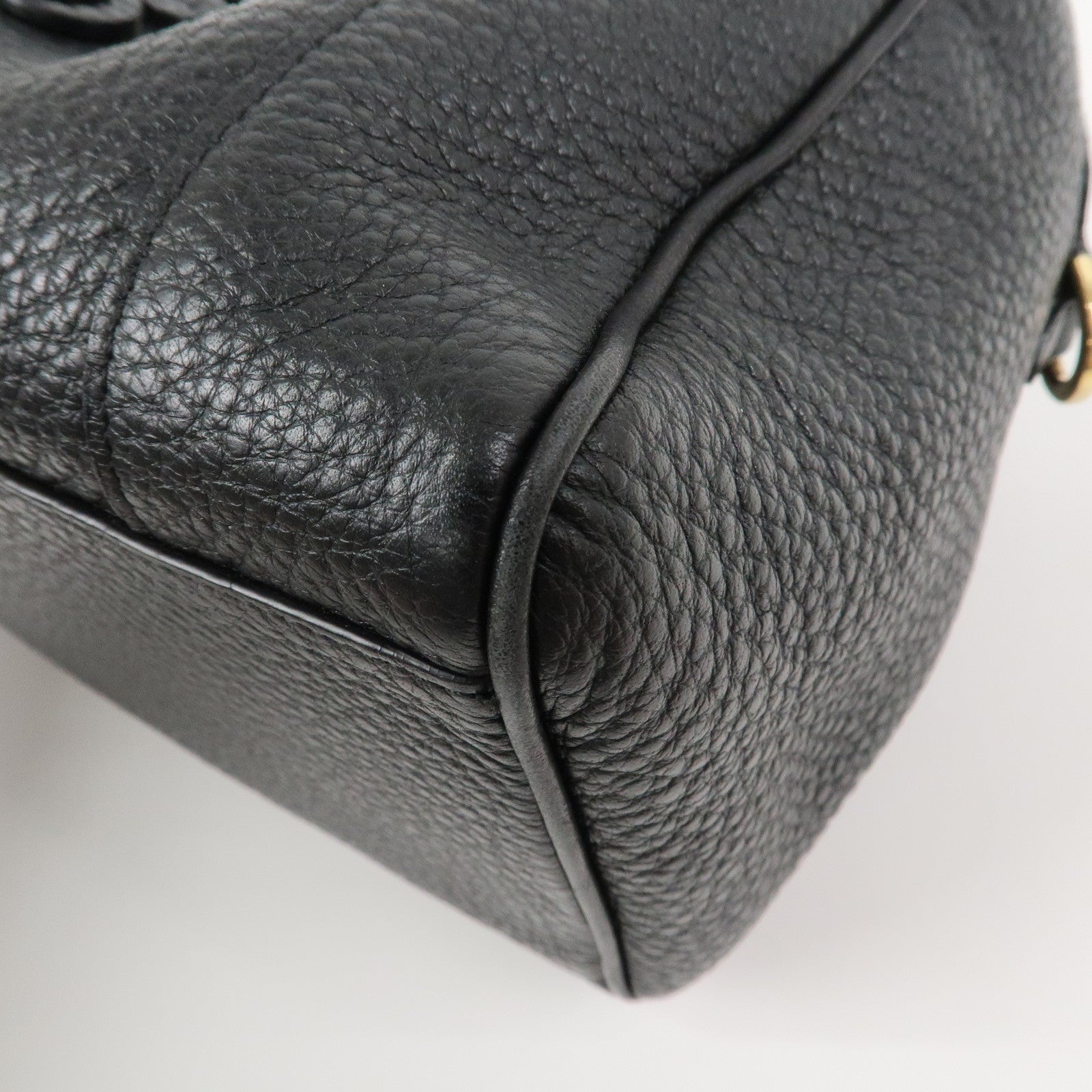 LOEWE Anagram Leather Amazona Fusta 2Way Shoulder Bag Black