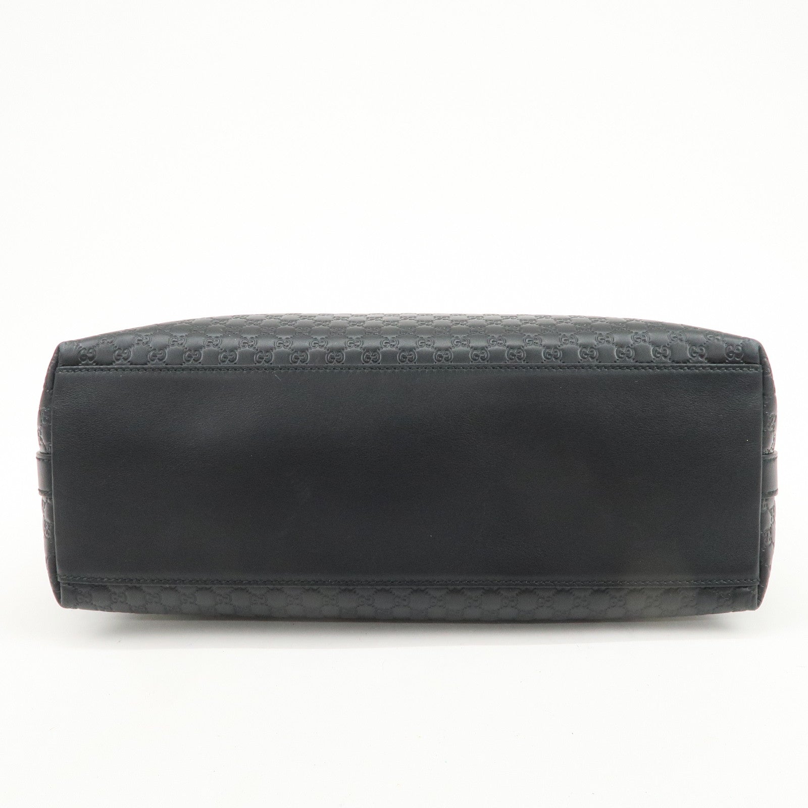 GUCCI Micro Guccissima Leather Shoulder Bag Hand Bag Black 449732