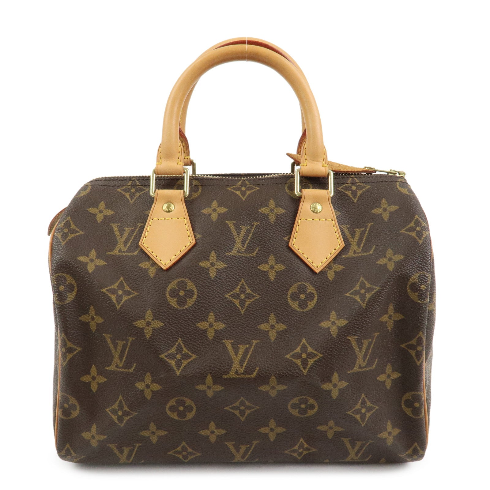 Louis Vuitton Monogram Speedy 25 Boston Bag Hand Bag Brown M41528