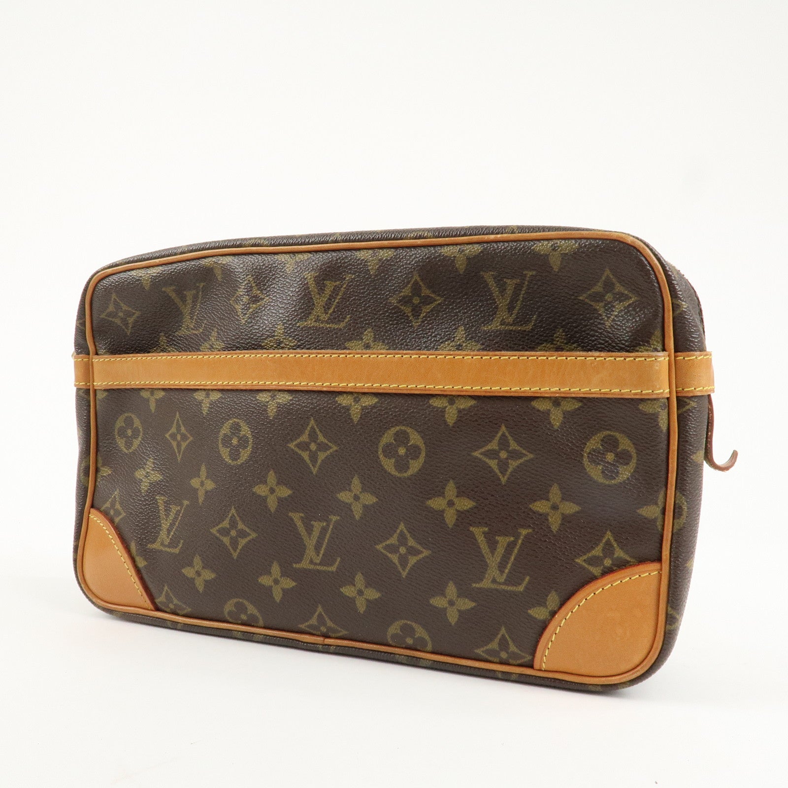 Louis Vuitton Monogram Compiegne 28 Pouch Clutch Bag Brown M51845 Used