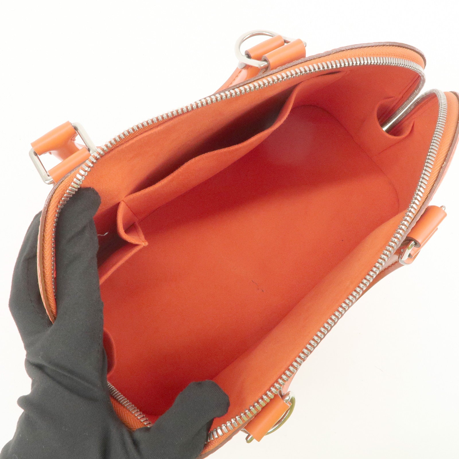 Louis Vuitton Epi Alma PM Hand Bag Pimont Orange M40623