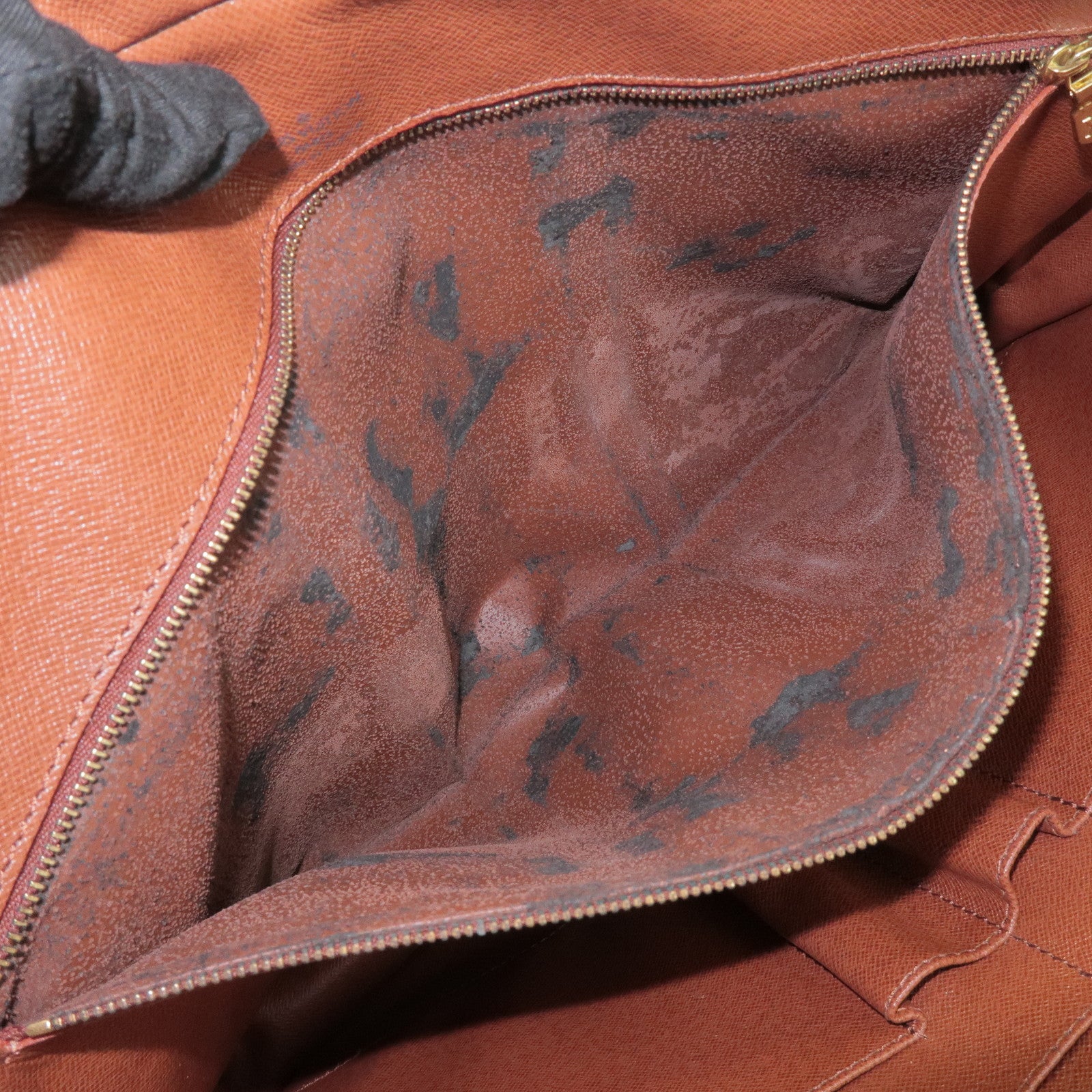 Louis Vuitton Monogram Porte Documents Voyage Bag Brown M53361