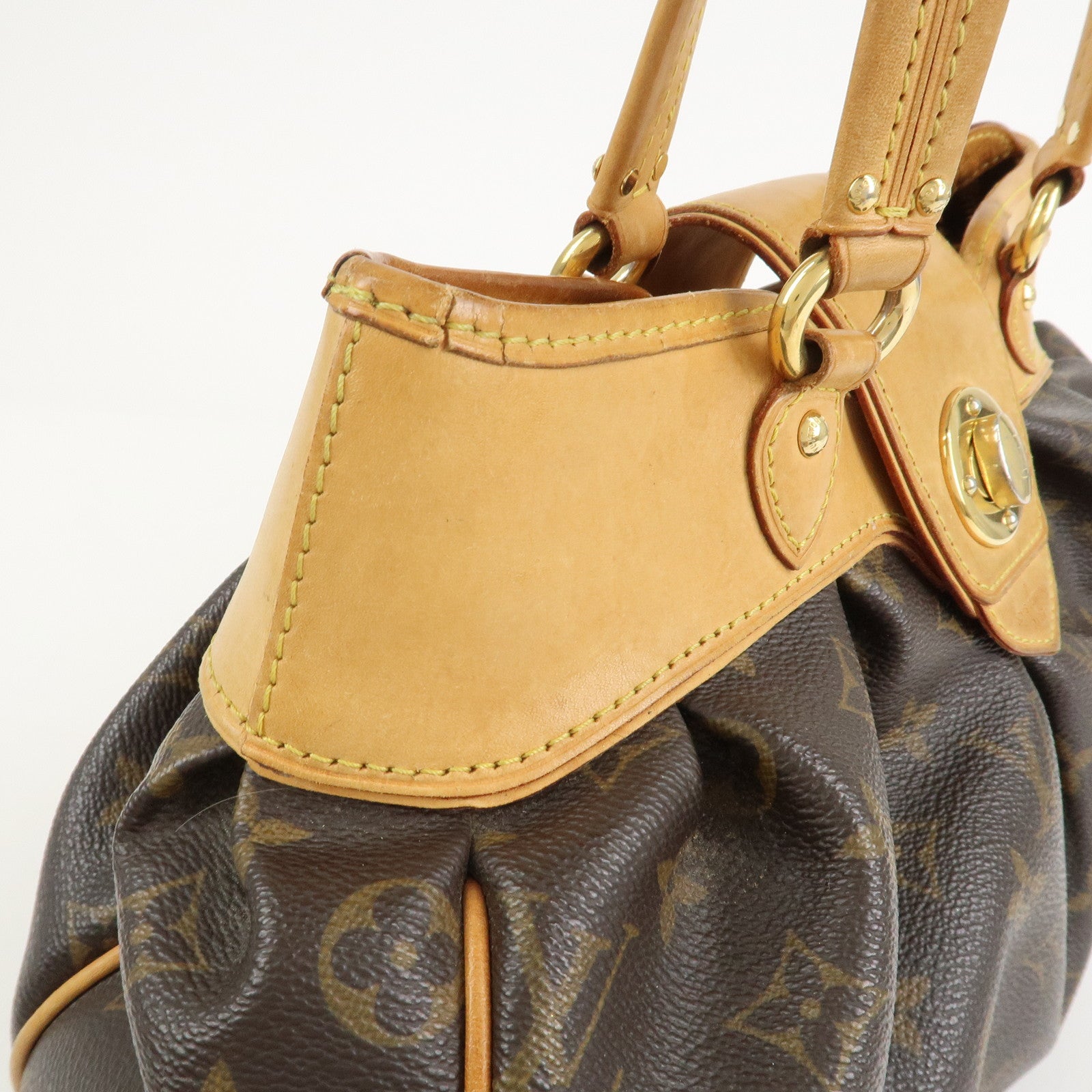 Louis Vuitton Monogram Poesie PM Hand Bag Brown M45715
