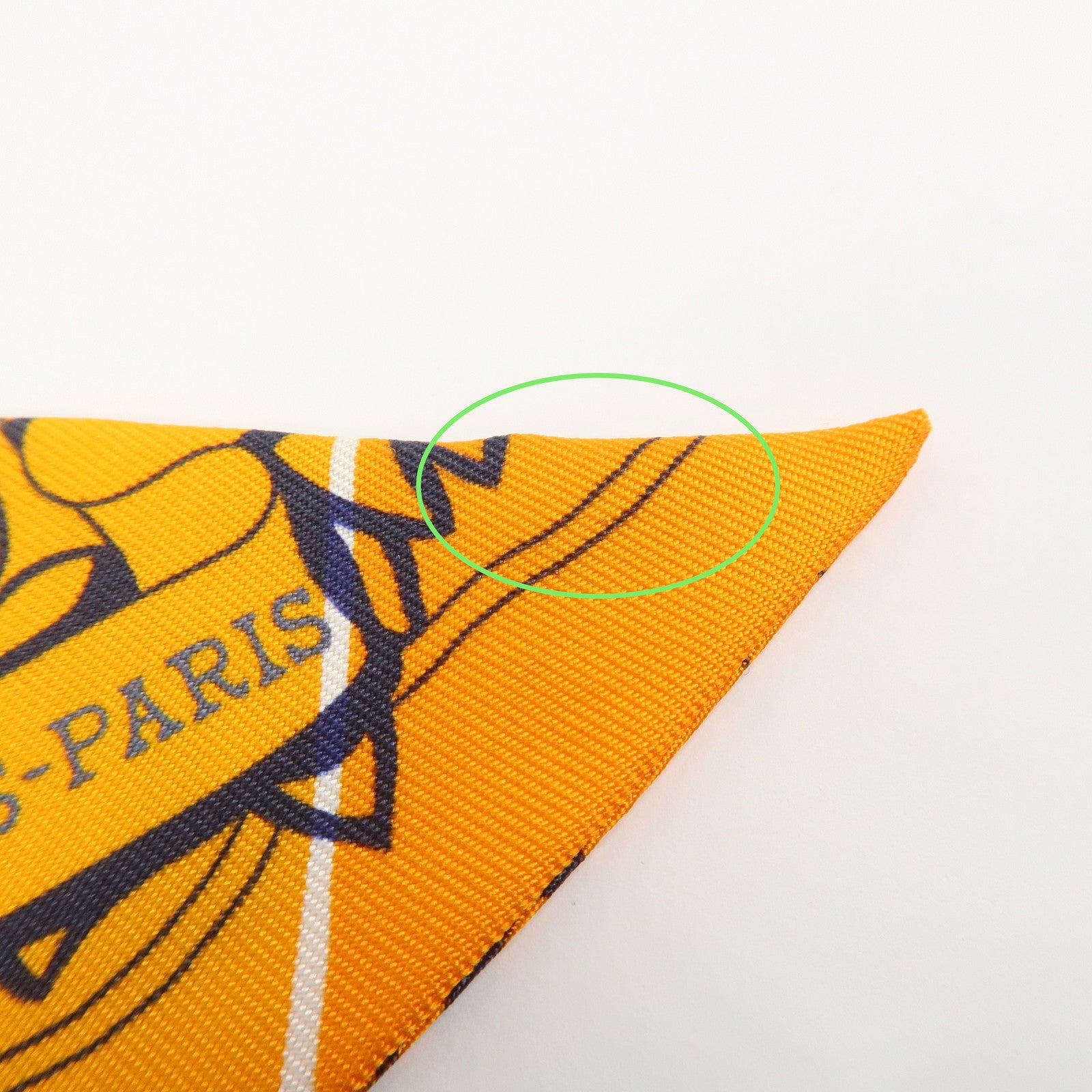 HERMES Twilly Silk 100% DIP DYE JUNGLE LOVE Scarf Orange