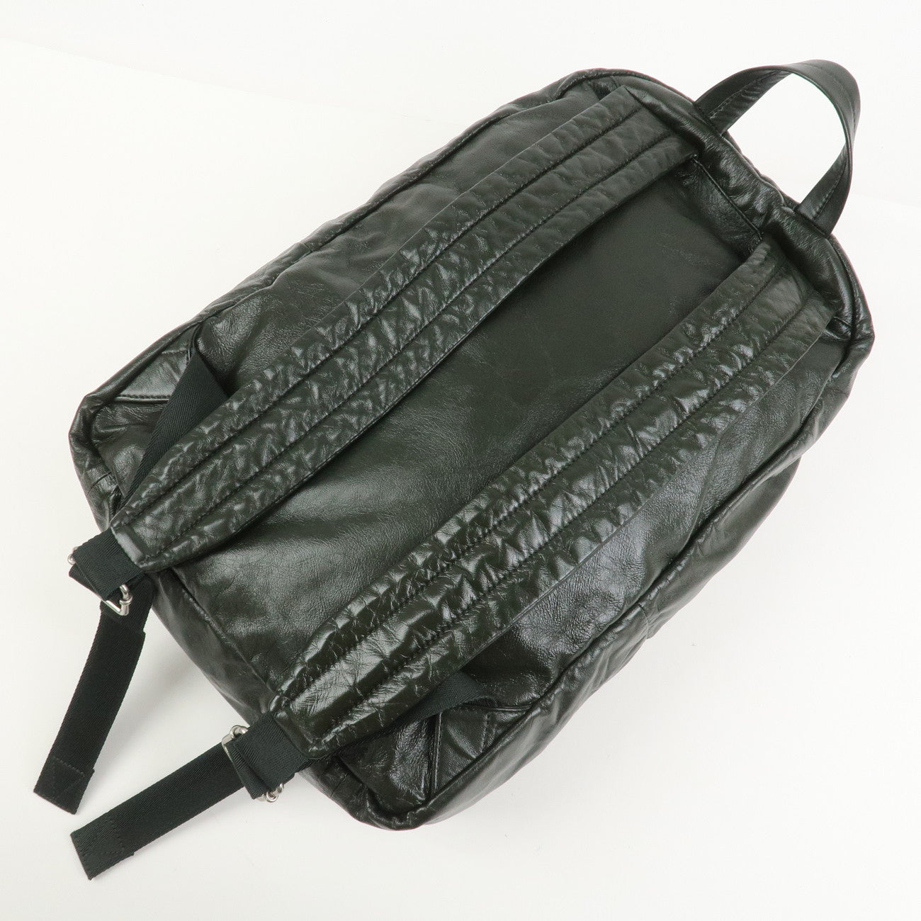 BOTTEGA VENETA Lamb Skin Nylon Medium Archetype Backpack Khaki