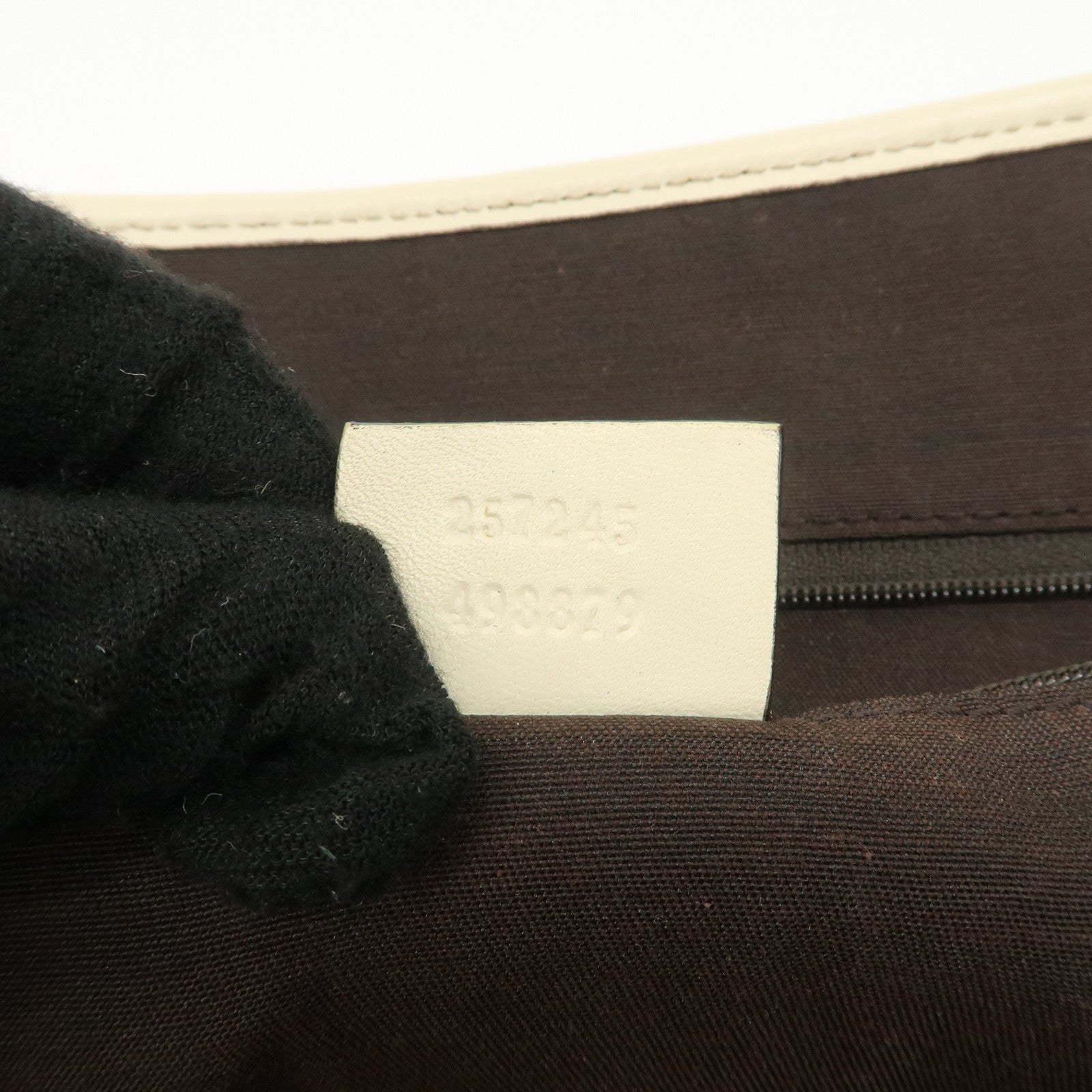 GUCCI Interlocking G Denim Leather Tote Bag Shoulder Bag Blue 257245 Used