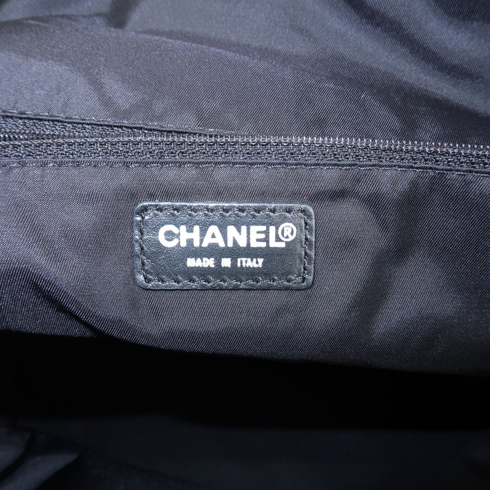 CHANEL New Travel Line Nylon Jacquard 2Way Boston Shoulder Bag